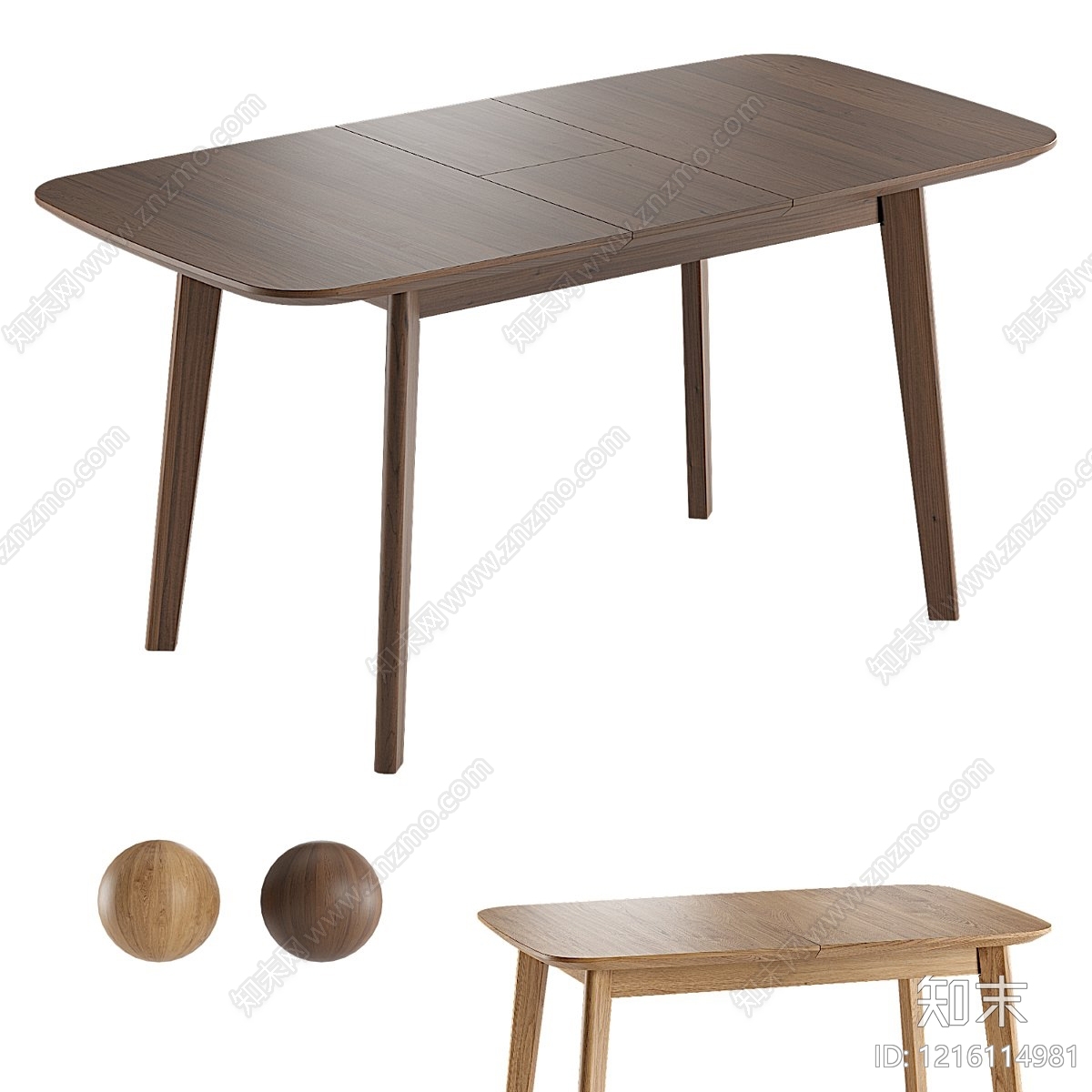 北欧书桌3D模型下载【ID:1216114981】