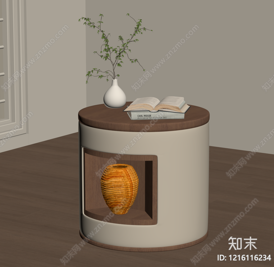中古床头柜SU模型下载【ID:1216116234】