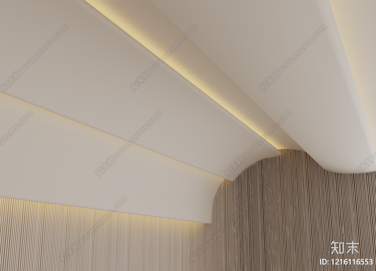 奶油风吊顶3D模型下载【ID:1216116553】