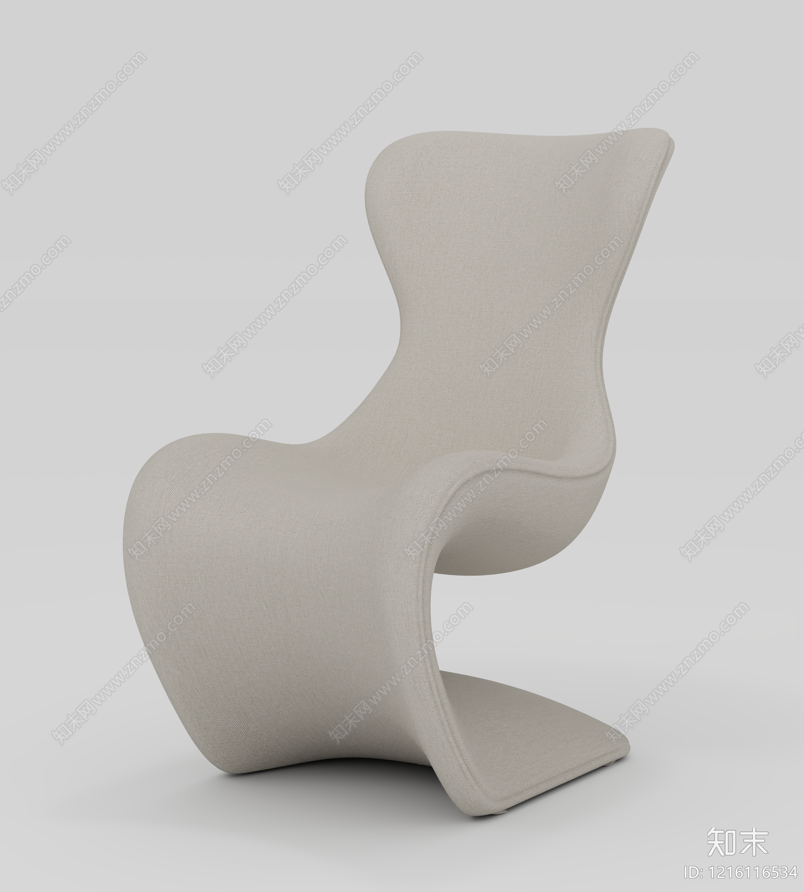 极简休闲椅3D模型下载【ID:1216116534】