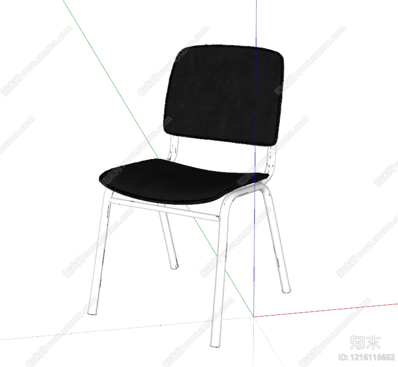 现代简约餐椅SU模型下载【ID:1216116662】