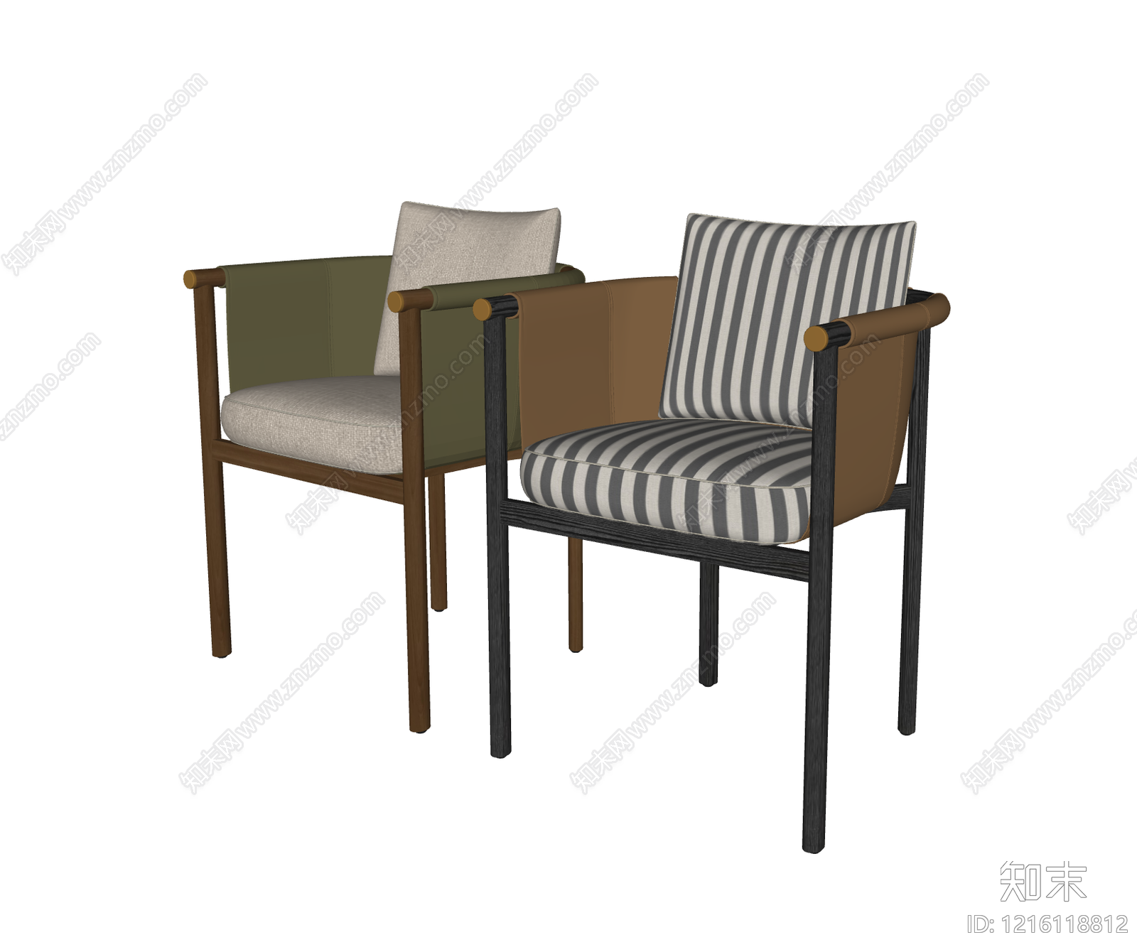 现代简约餐椅SU模型下载【ID:1216118812】