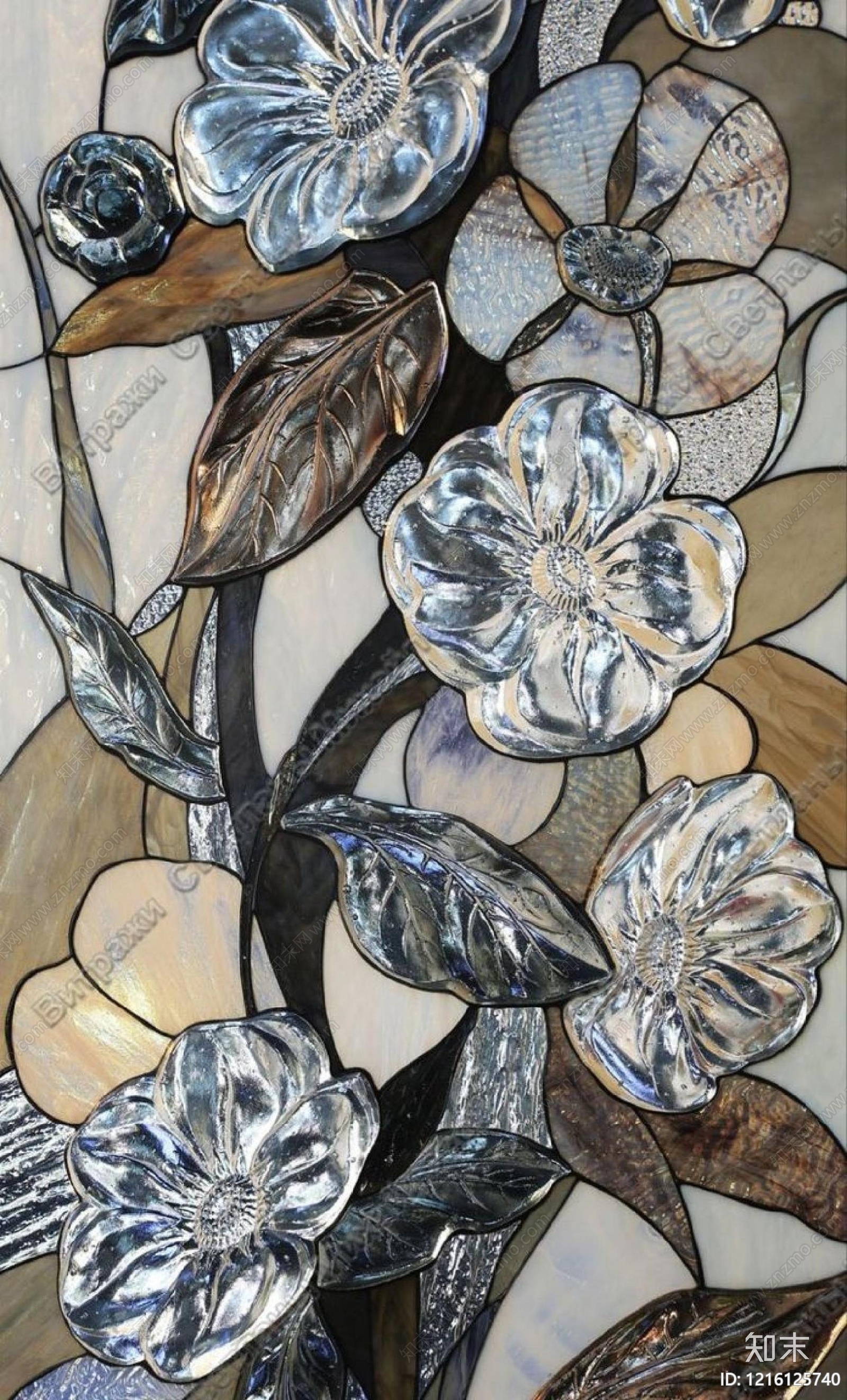 现代压花玻璃贴图下载【ID:1216125740】