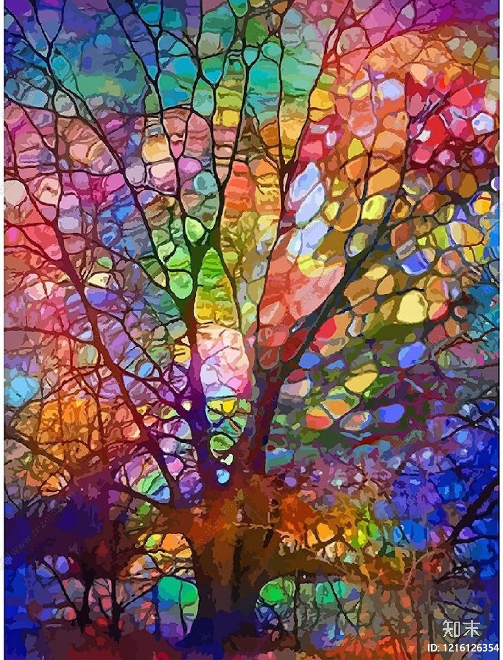 现代彩色玻璃贴图下载【ID:1216126354】