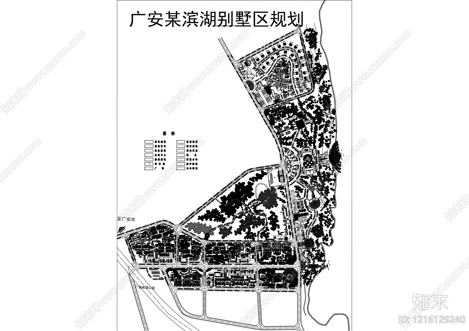 居住区规划施工图下载【ID:1216129240】