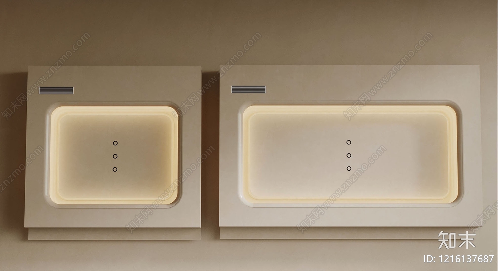 现代吊顶SU模型下载【ID:1216137687】