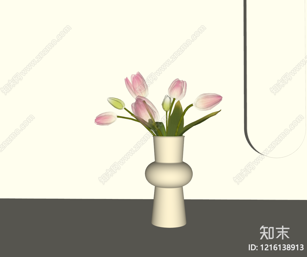 现代花瓶SU模型下载【ID:1216138913】