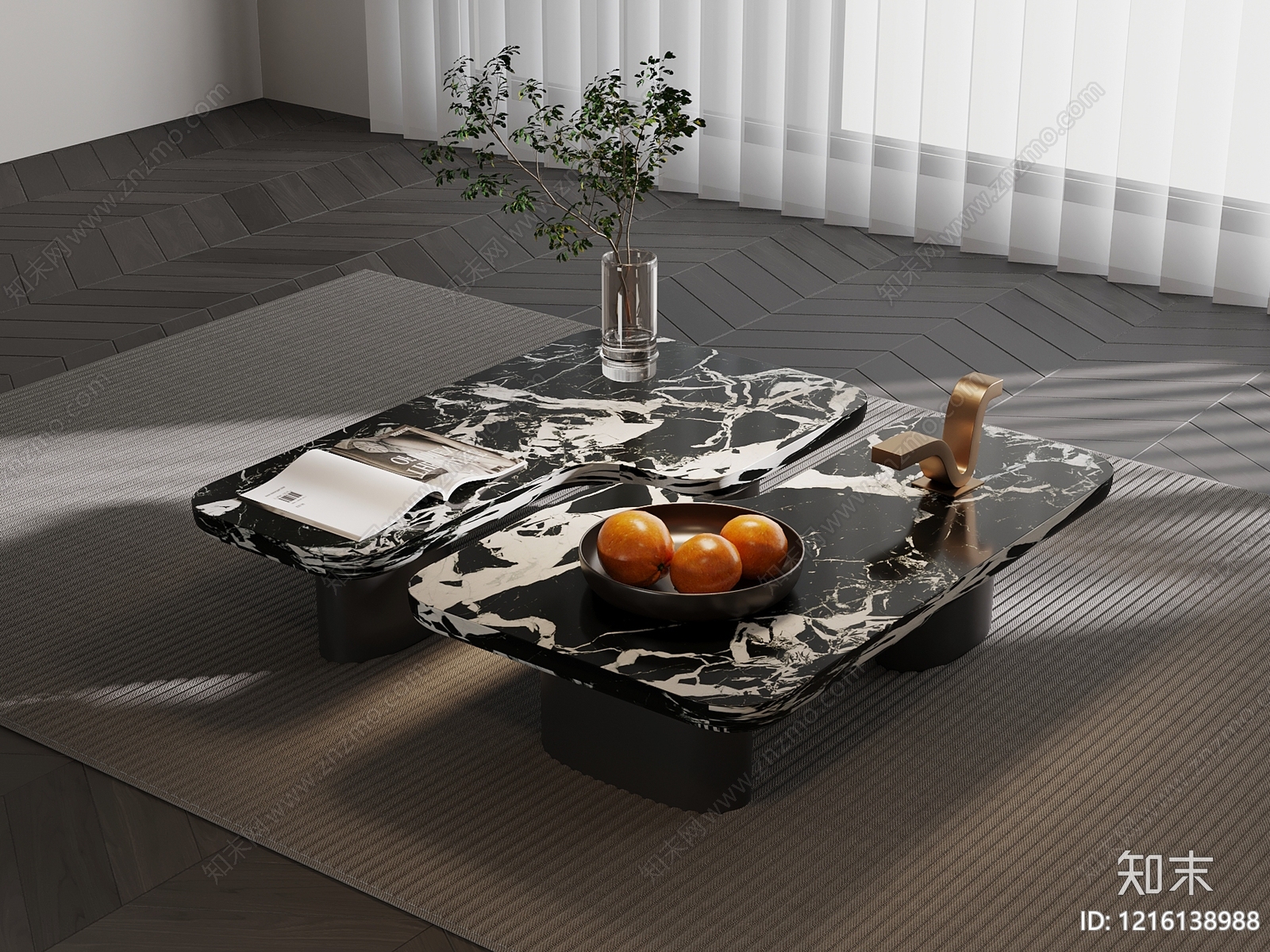 意式极简茶几3D模型下载【ID:1216138988】
