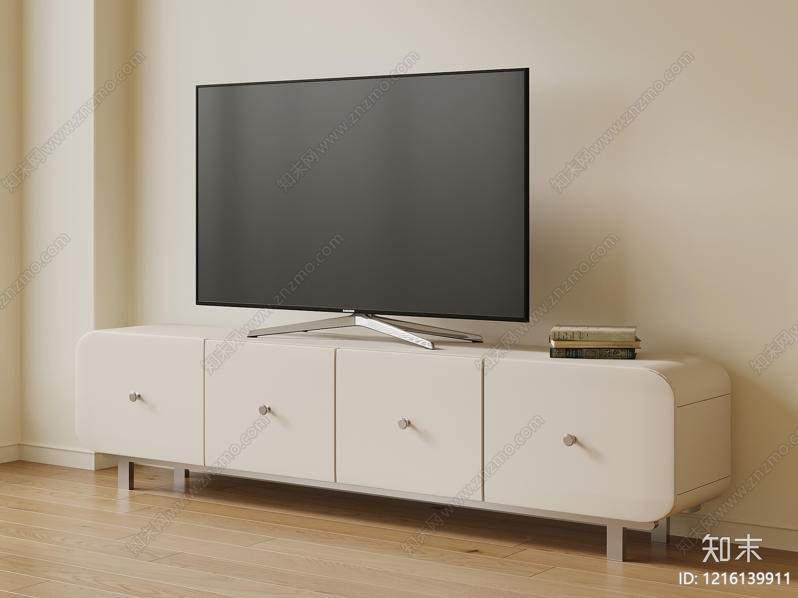 奶油风储物柜3D模型下载【ID:1216139911】