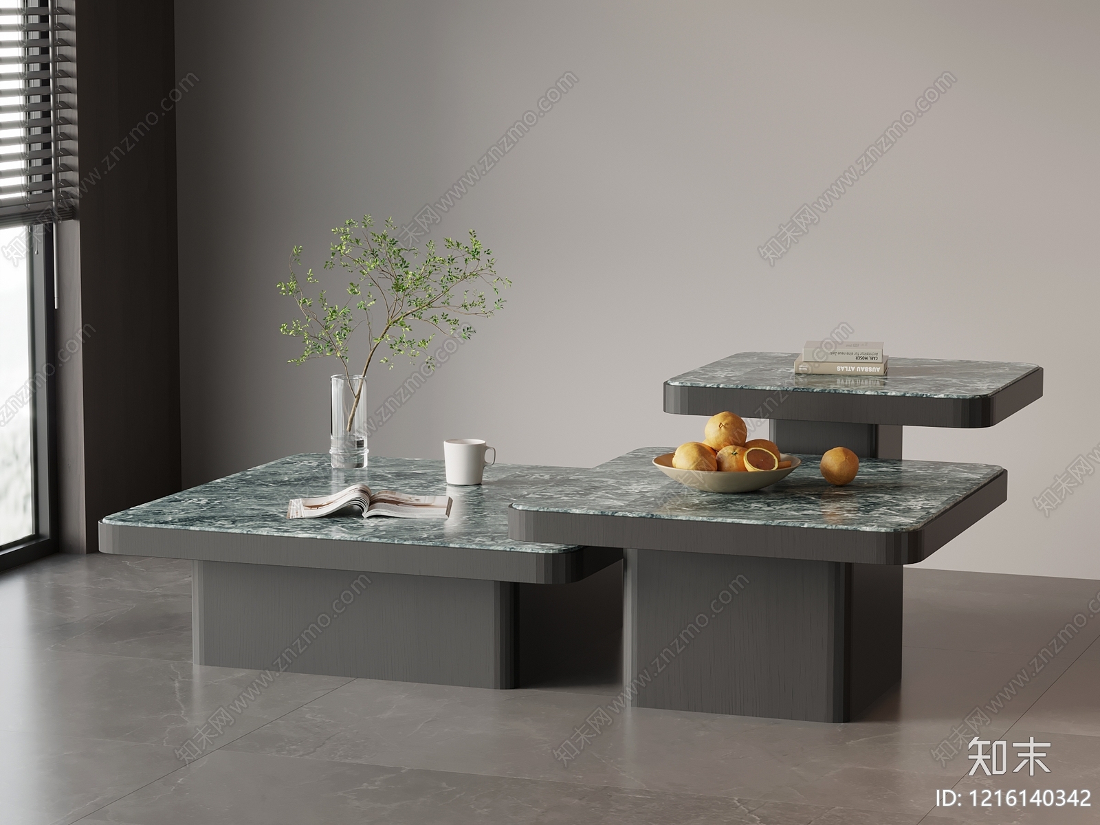极简茶几3D模型下载【ID:1216140342】
