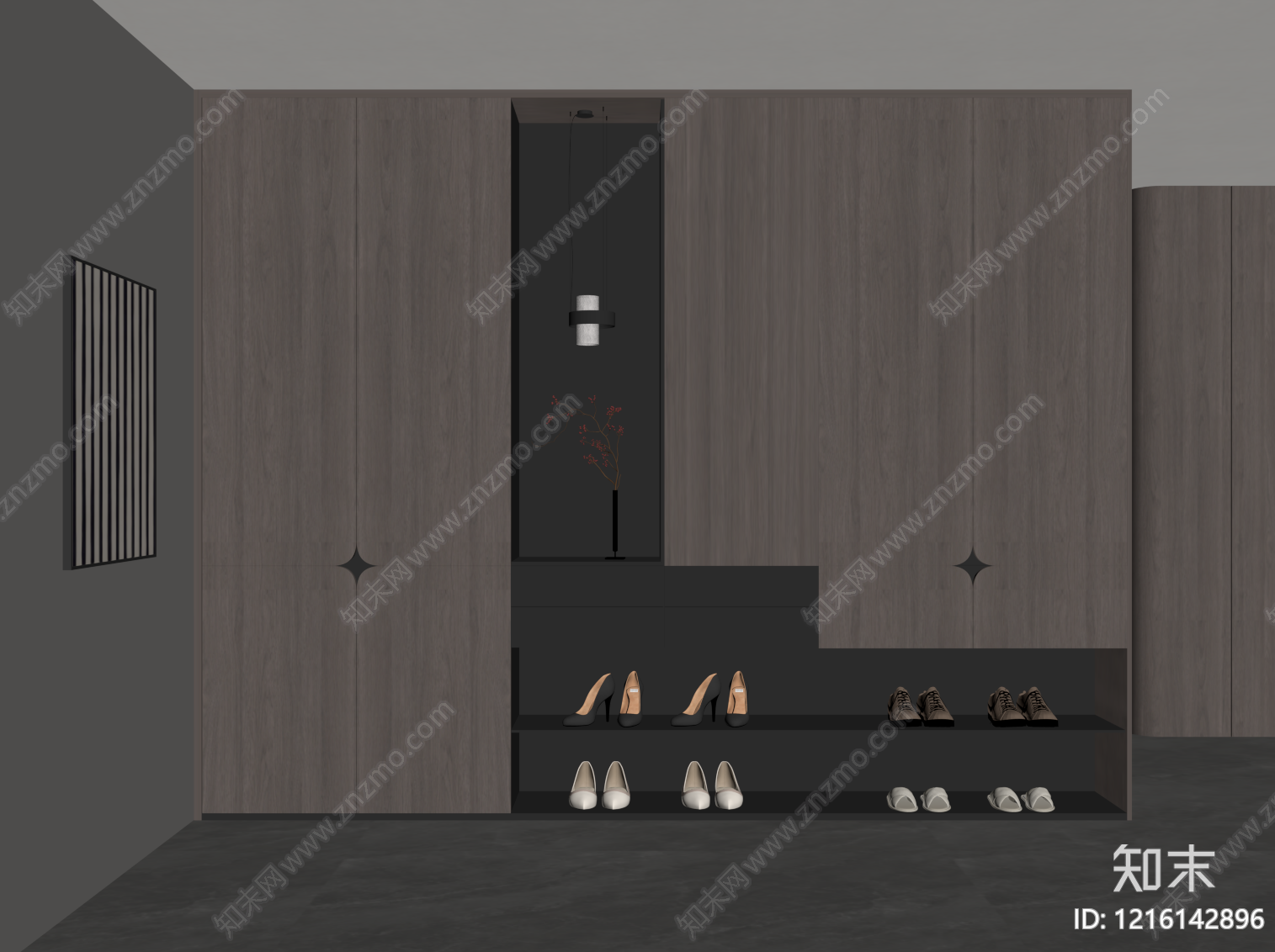 现代玄关SU模型下载【ID:1216142896】