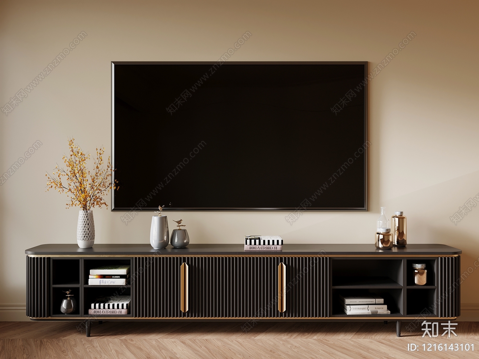 现代轻奢储物柜3D模型下载【ID:1216143101】
