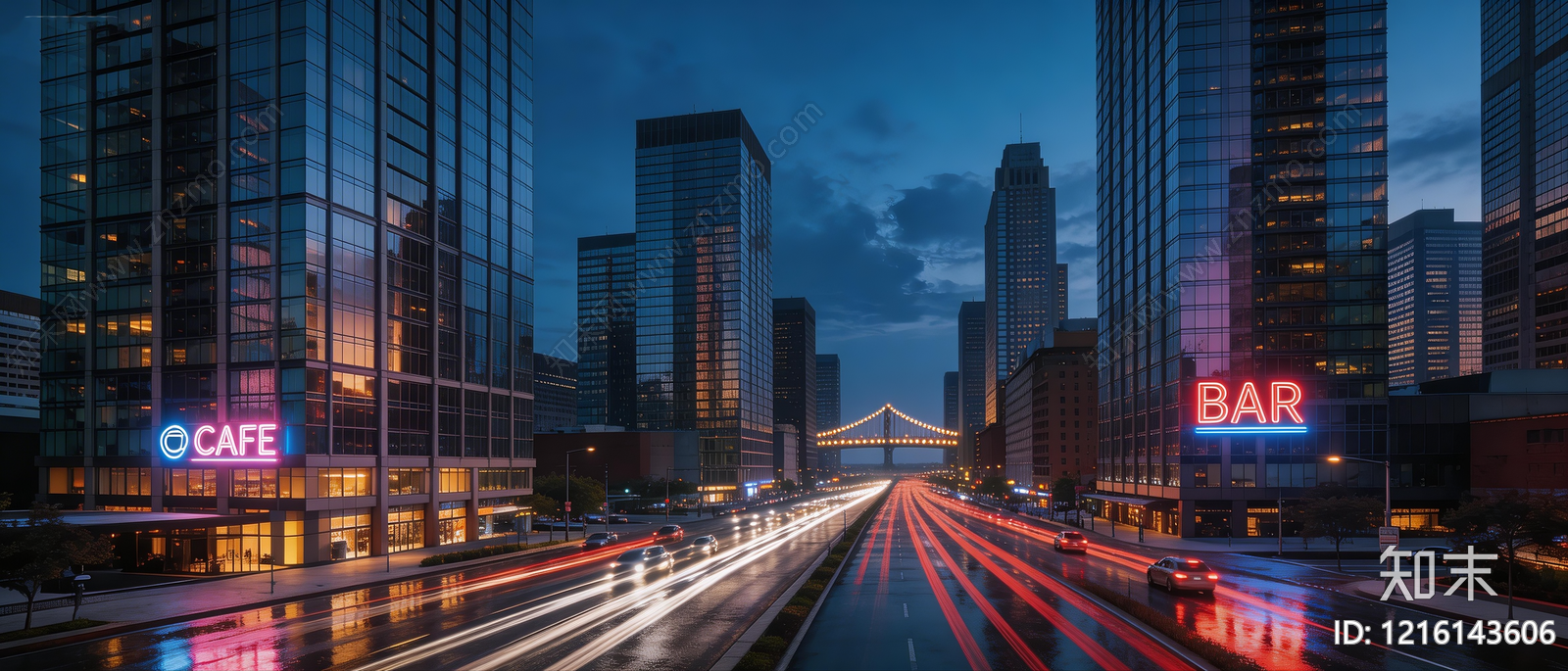 现代夜晚贴图下载【ID:1216143606】