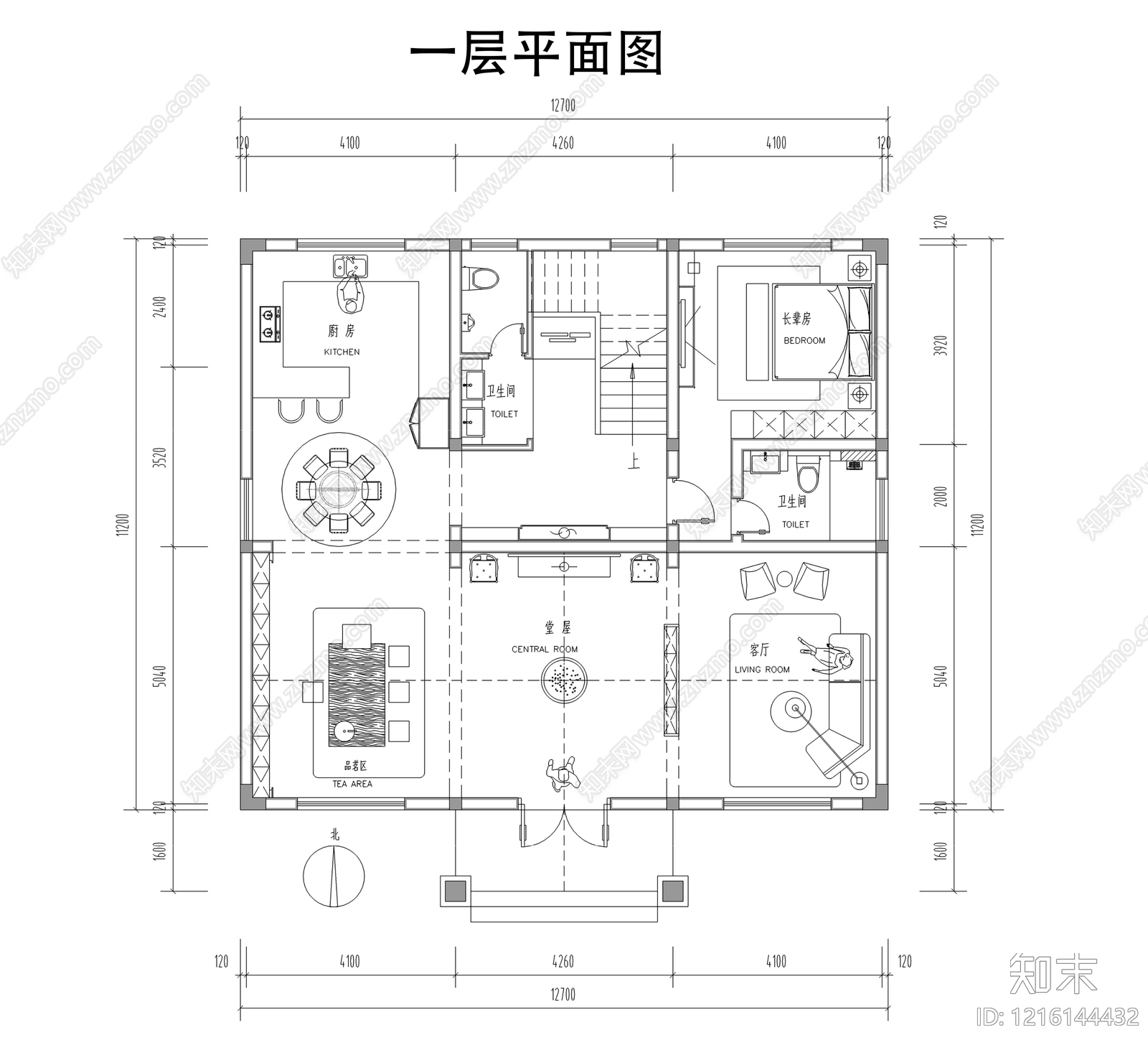 别墅cad施工图下载【ID:1216144432】