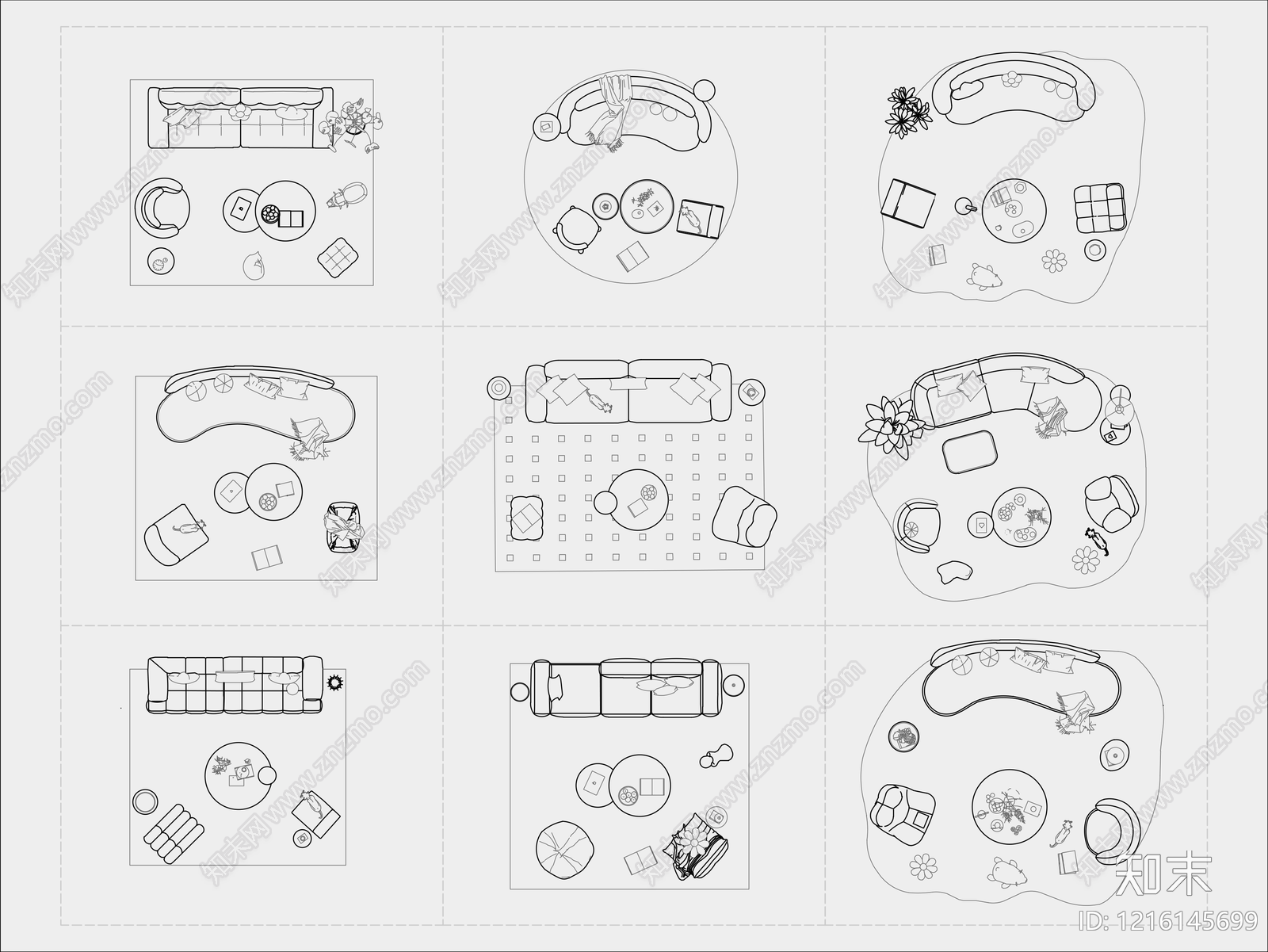奶油法式家具图库施工图下载【ID:1216145699】