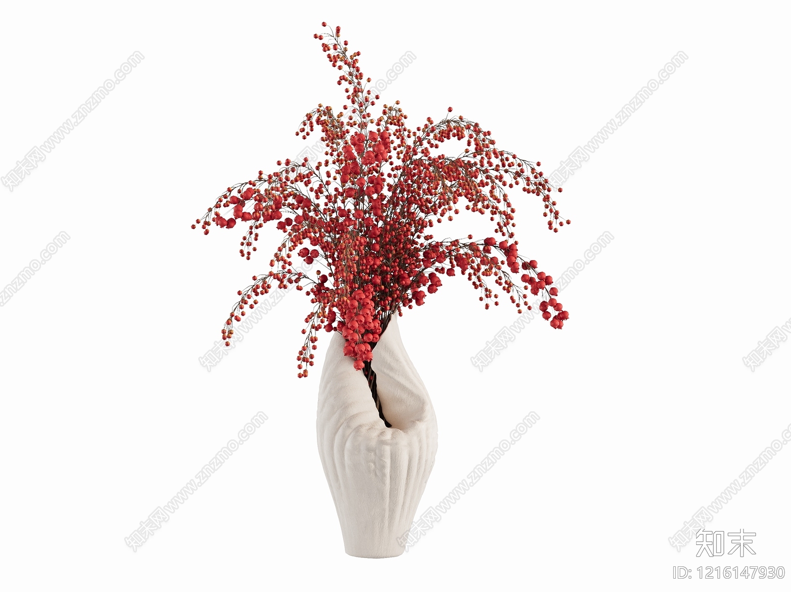 现代简约花艺3D模型下载【ID:1216147930】
