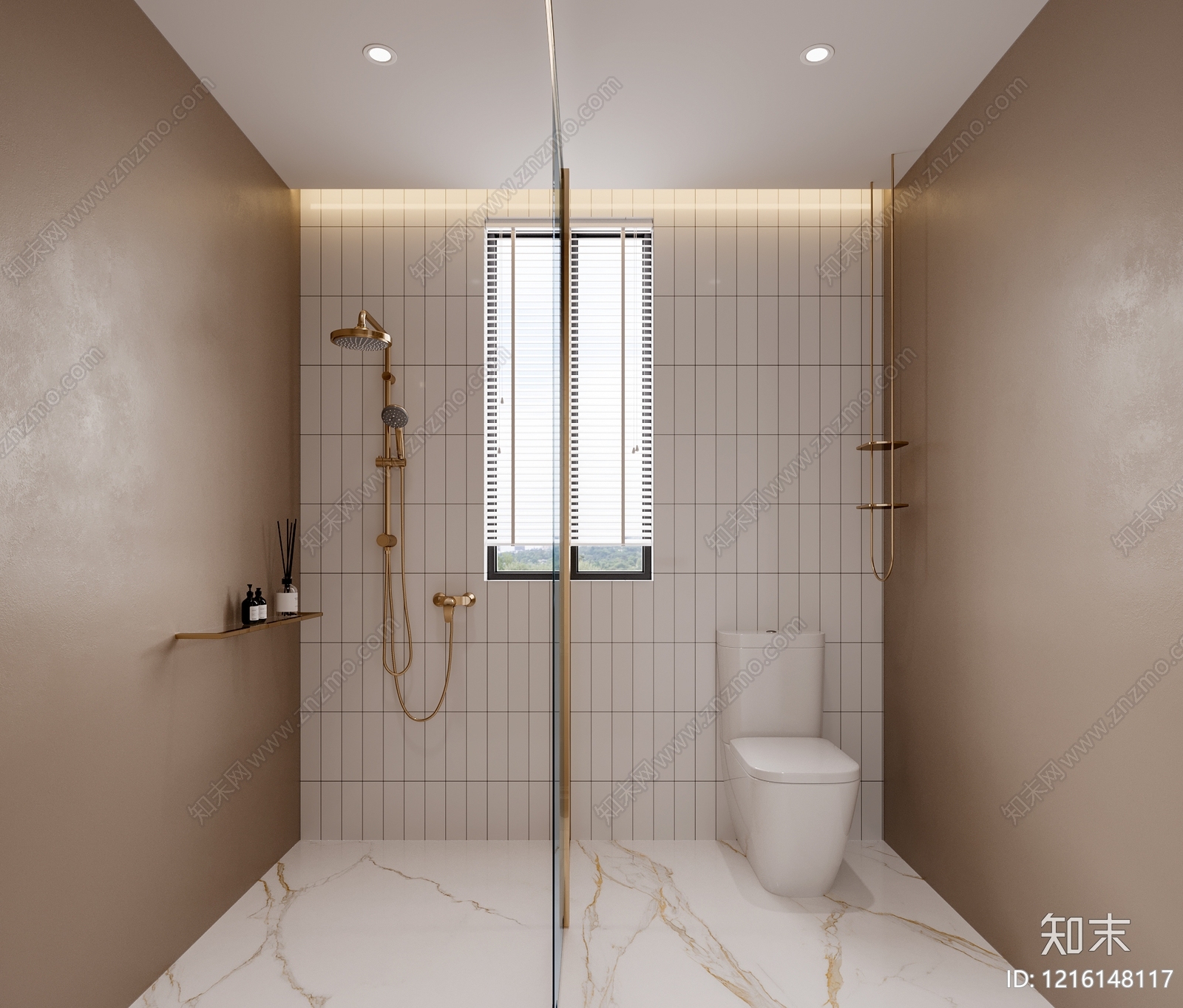 现代轻奢卫生间3D模型下载【ID:1216148117】