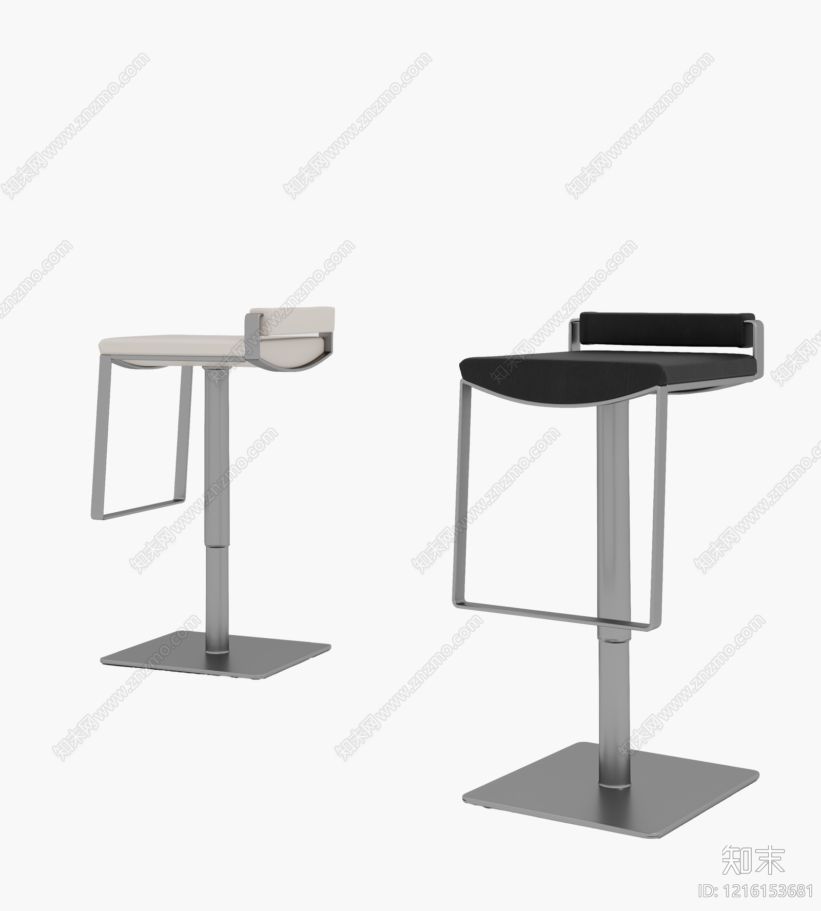 极简吧椅3D模型下载【ID:1216153681】