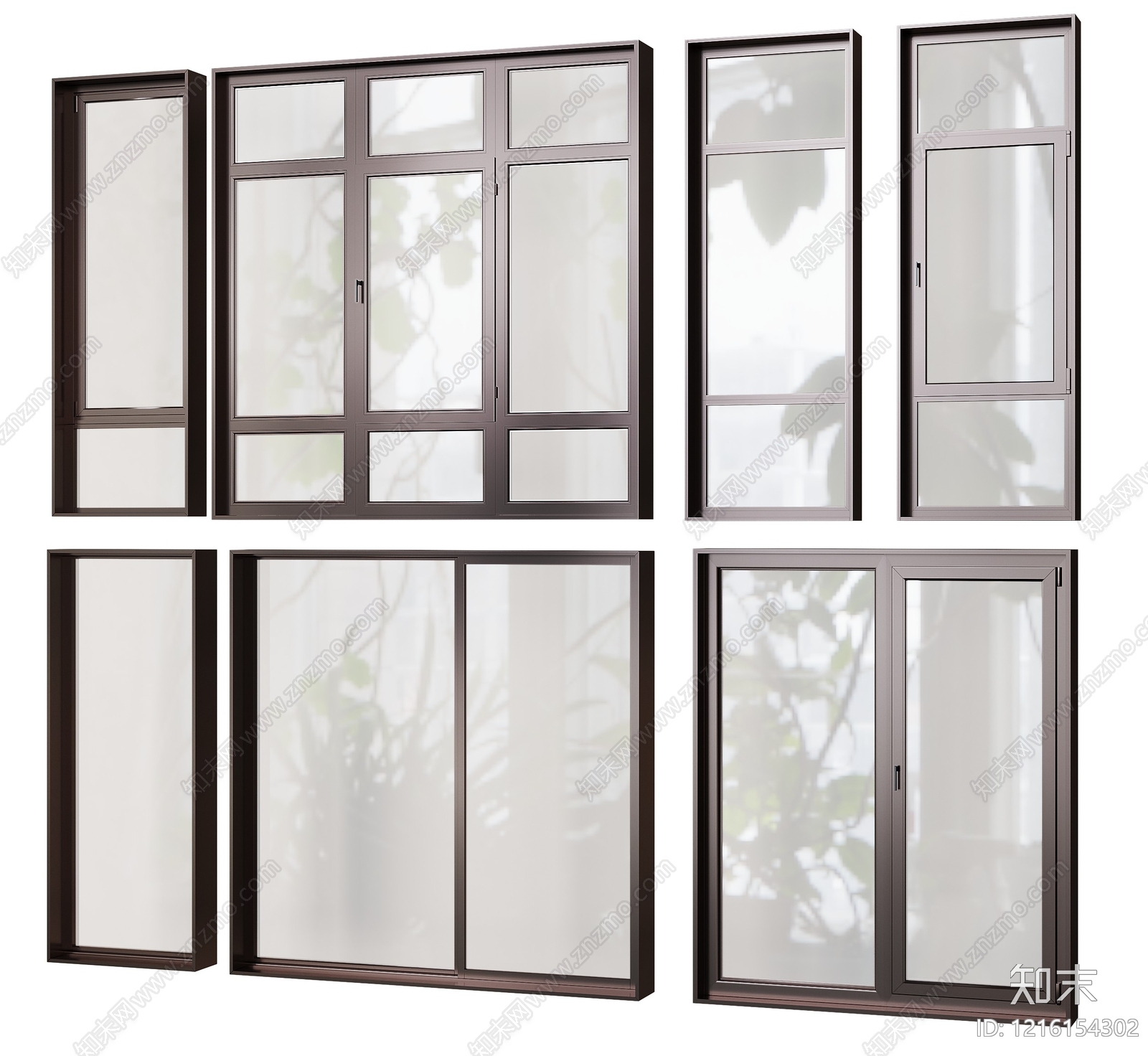 现代简约窗3D模型下载【ID:1216154302】