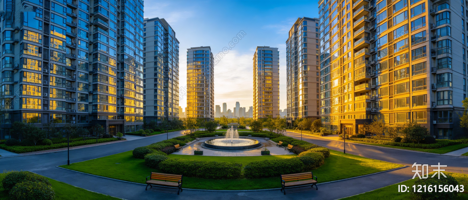 现代小区HDR贴图下载【ID:1216156043】