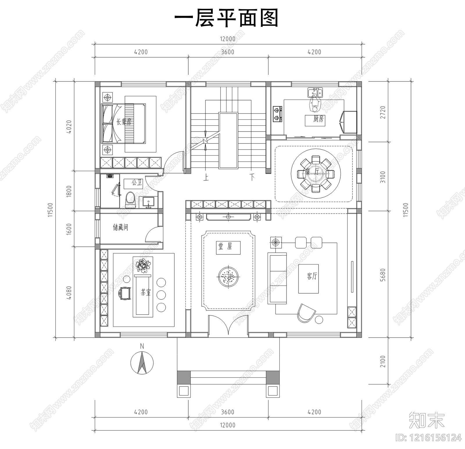 别墅施工图下载【ID:1216156124】