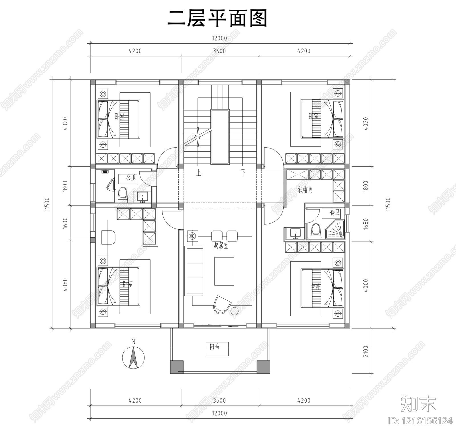 别墅cad施工图下载【ID:1216156124】