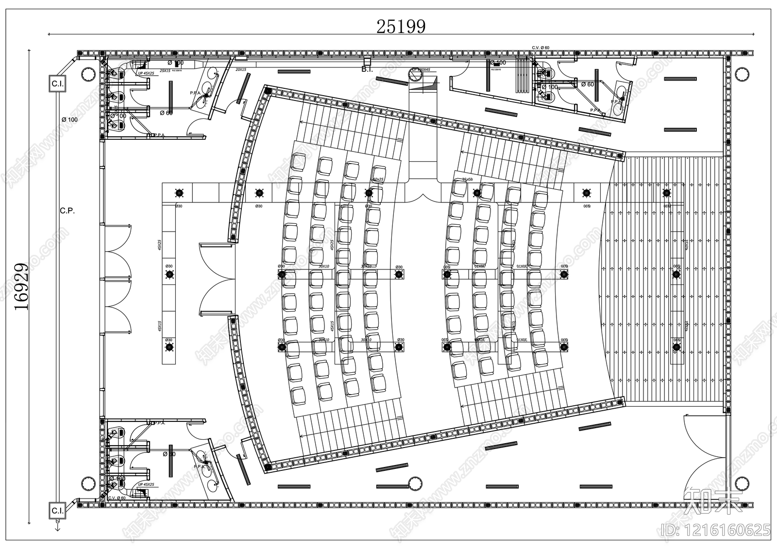 工装平面图施工图下载【ID:1216160625】