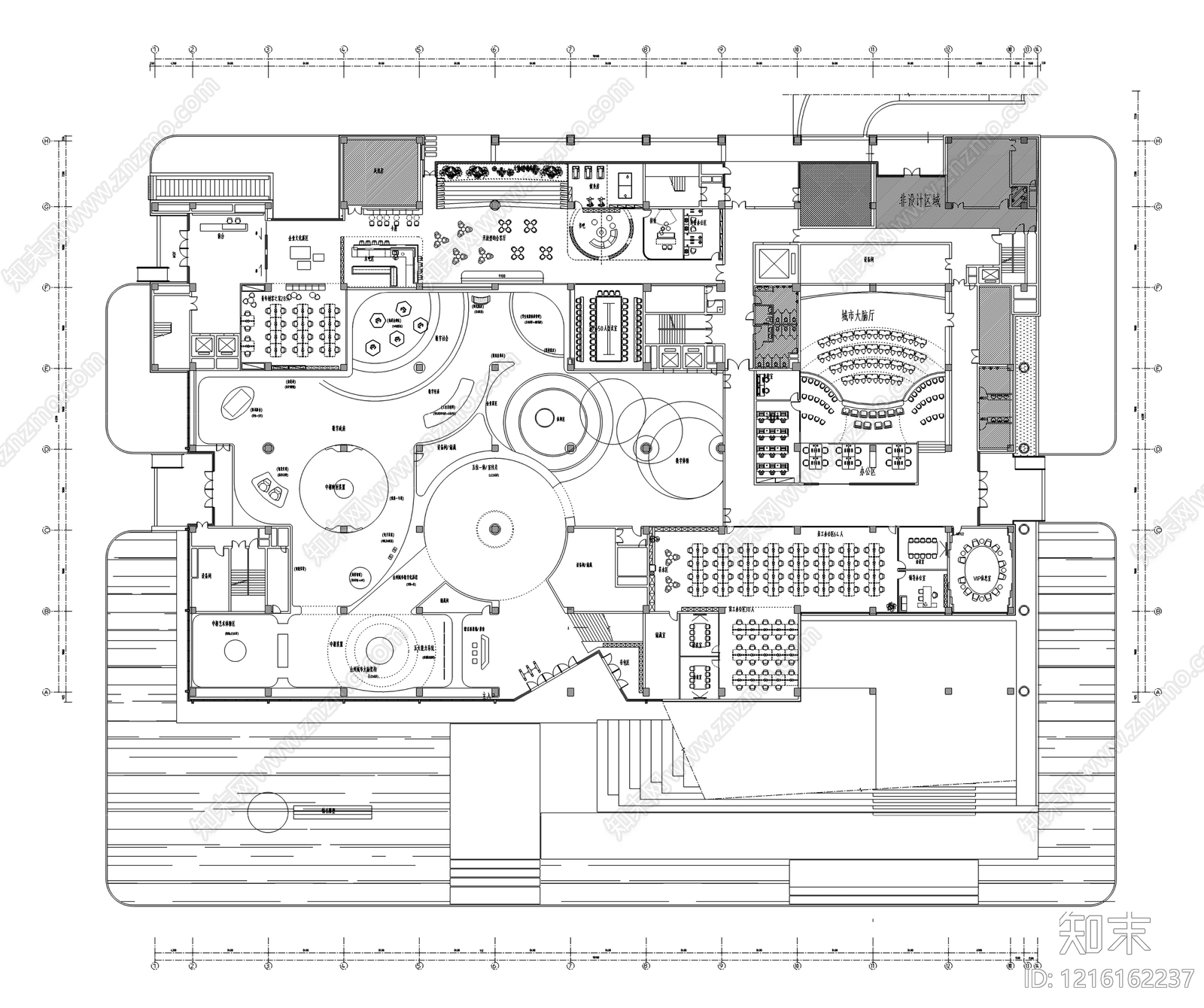 现代科技馆施工图下载【ID:1216162237】