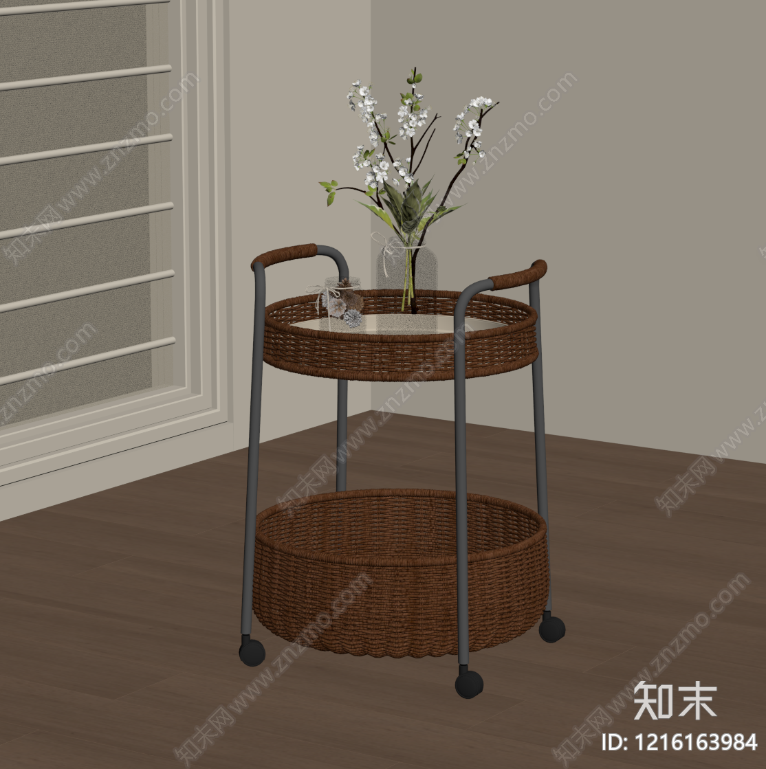 侘寂边几SU模型下载【ID:1216163984】