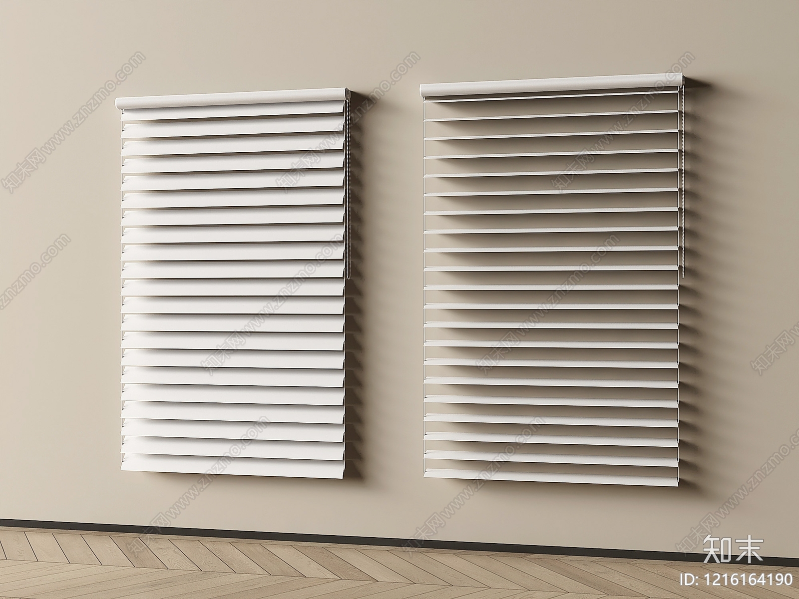 极简百叶帘3D模型下载【ID:1216164190】