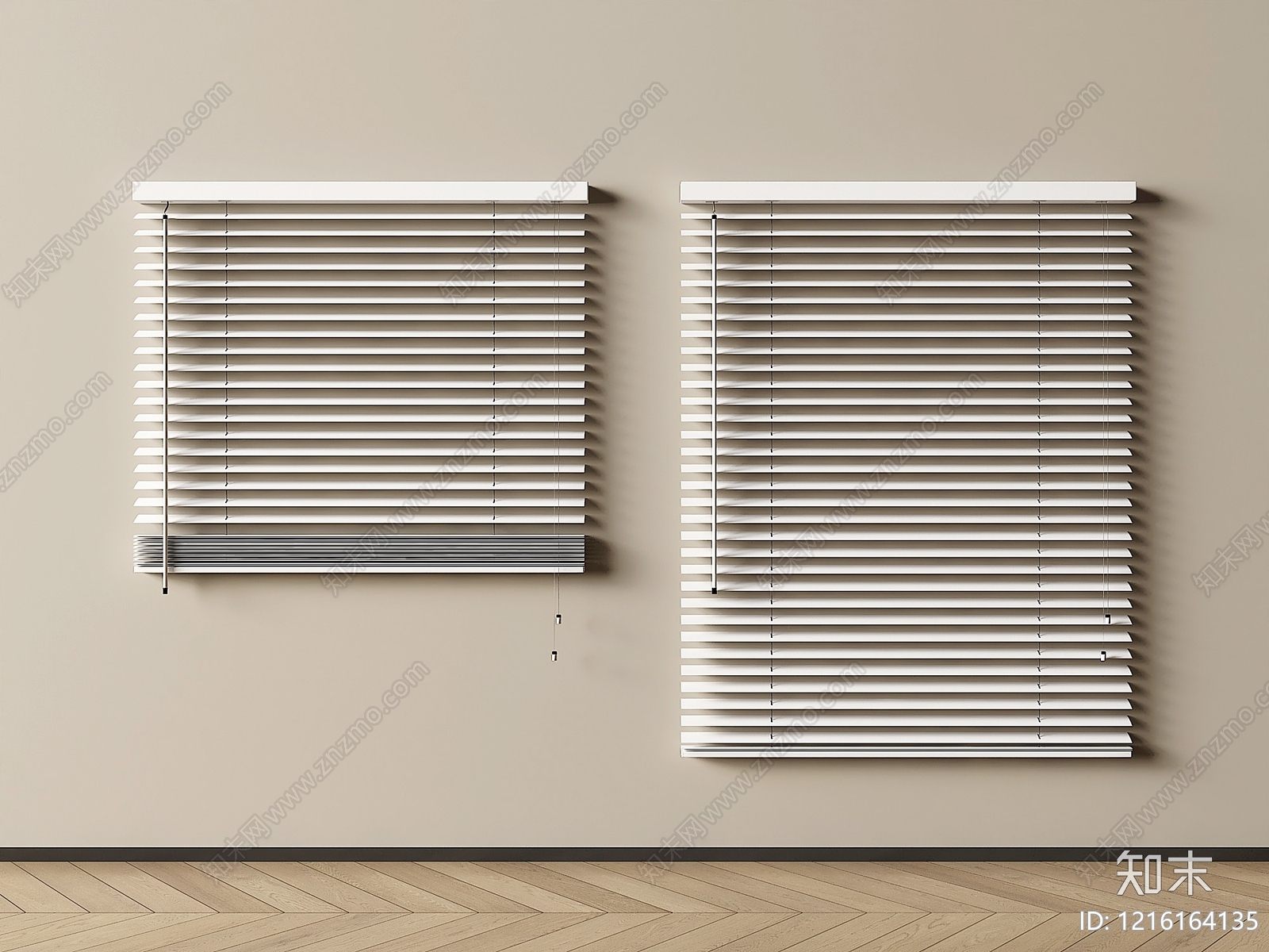 现代简约百叶帘3D模型下载【ID:1216164135】