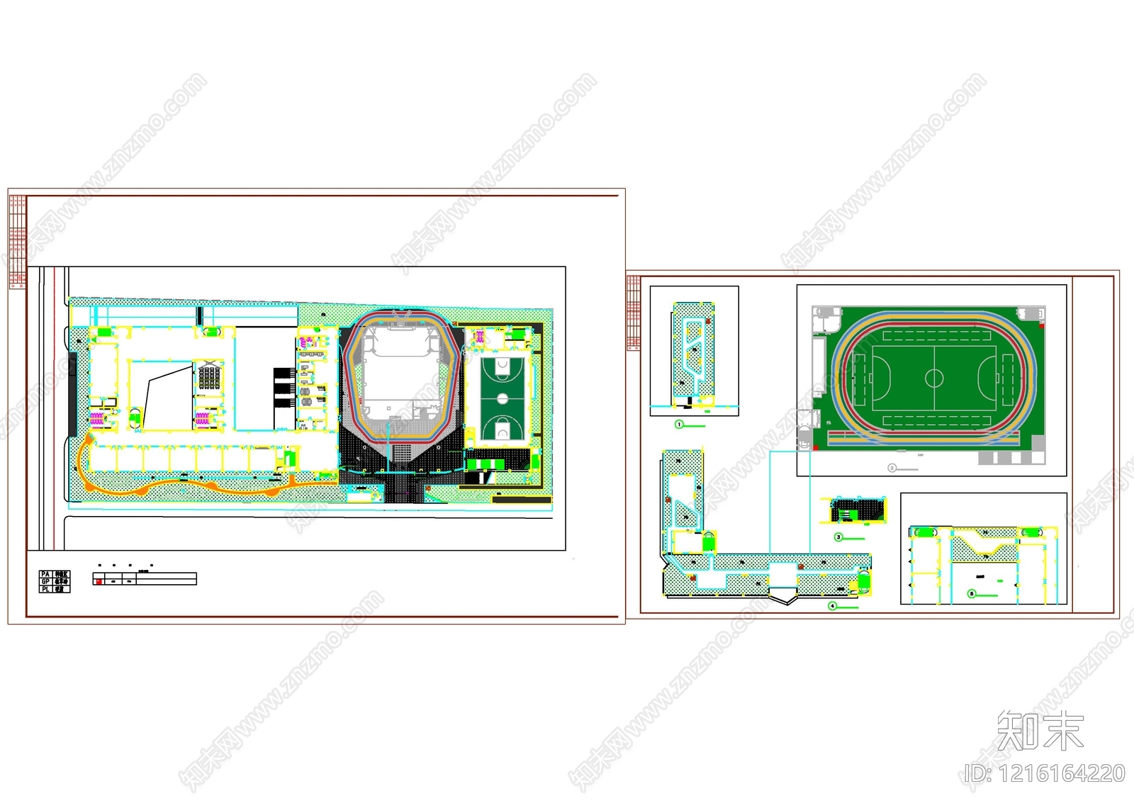 现代其他运动场地施工图下载【ID:1216164220】