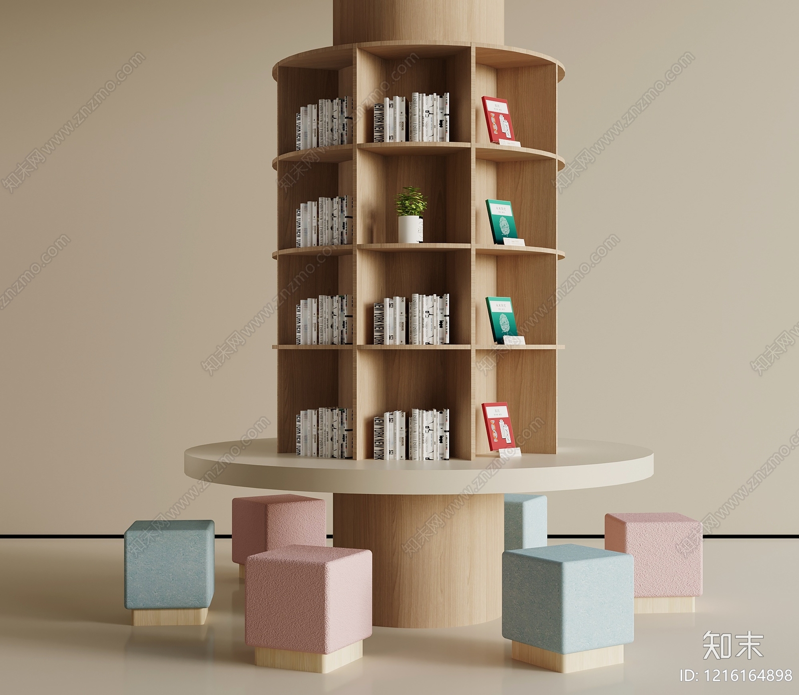 现代简约储物柜3D模型下载【ID:1216164898】