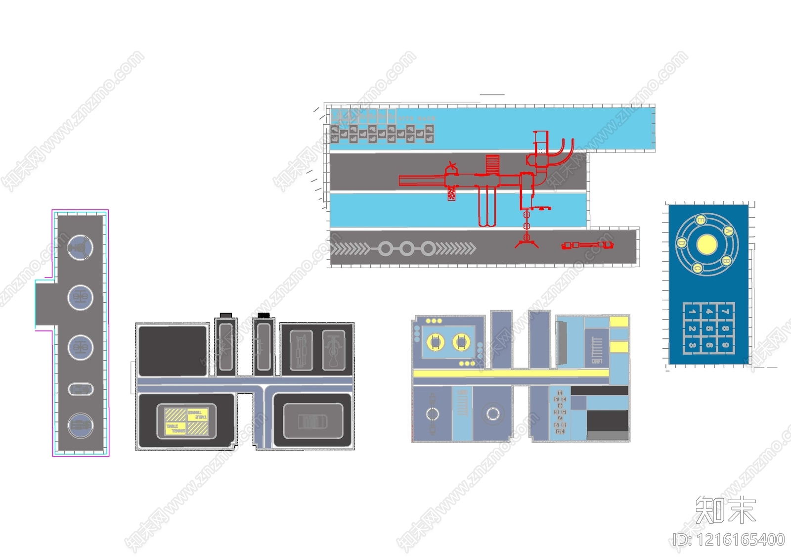 社区健身区施工图下载【ID:1216165400】
