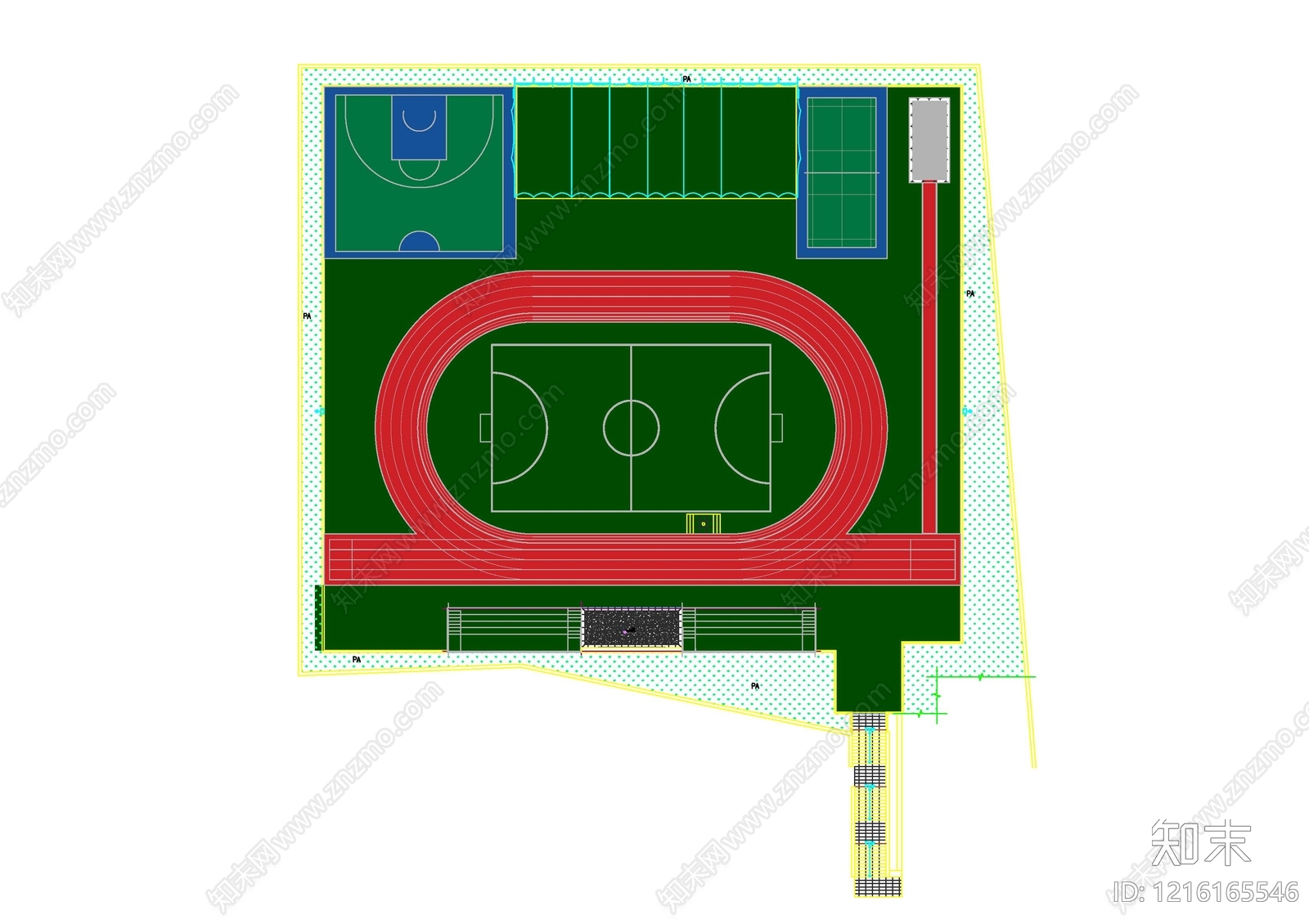 现代其他运动场地施工图下载【ID:1216165546】