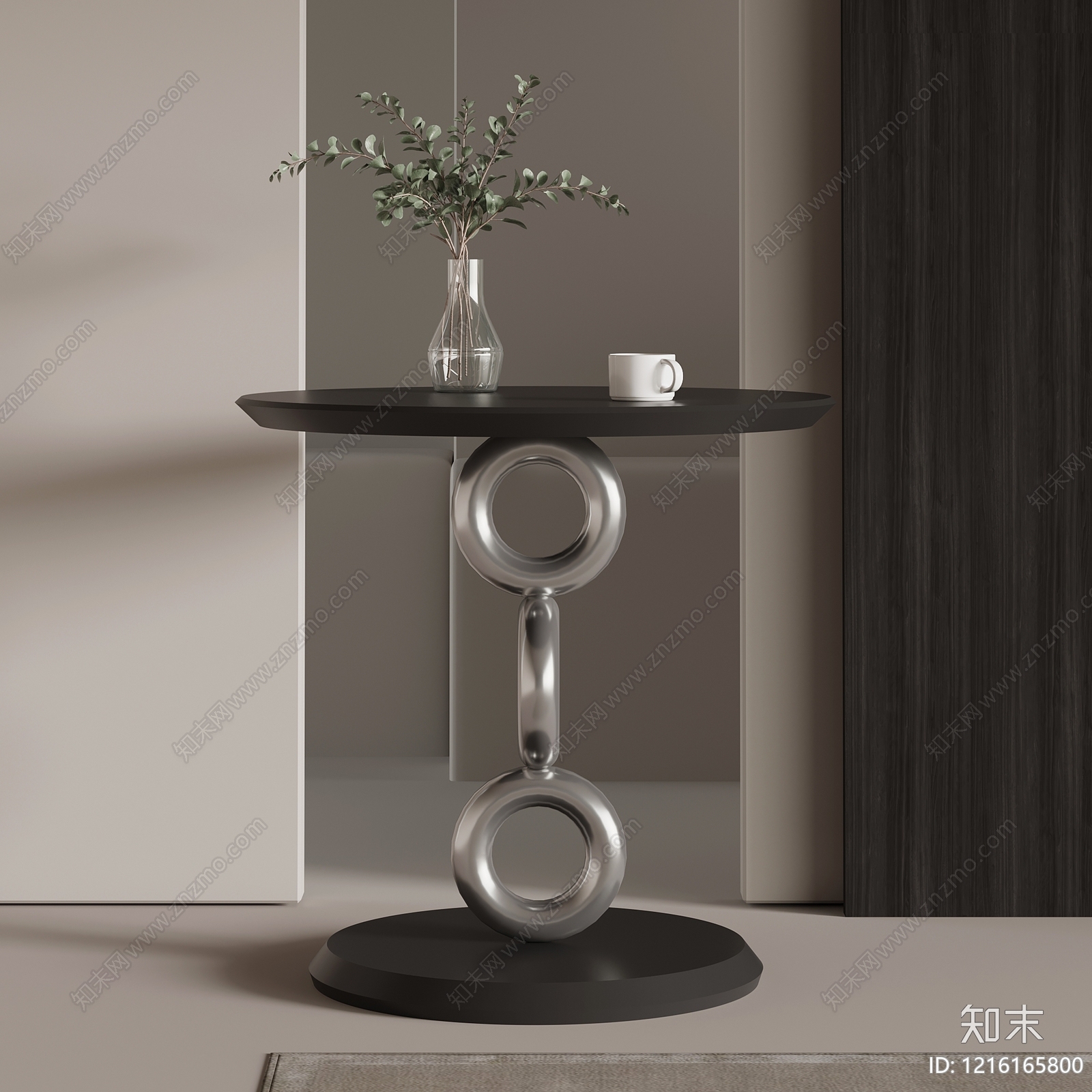 现代极简边几3D模型下载【ID:1216165800】