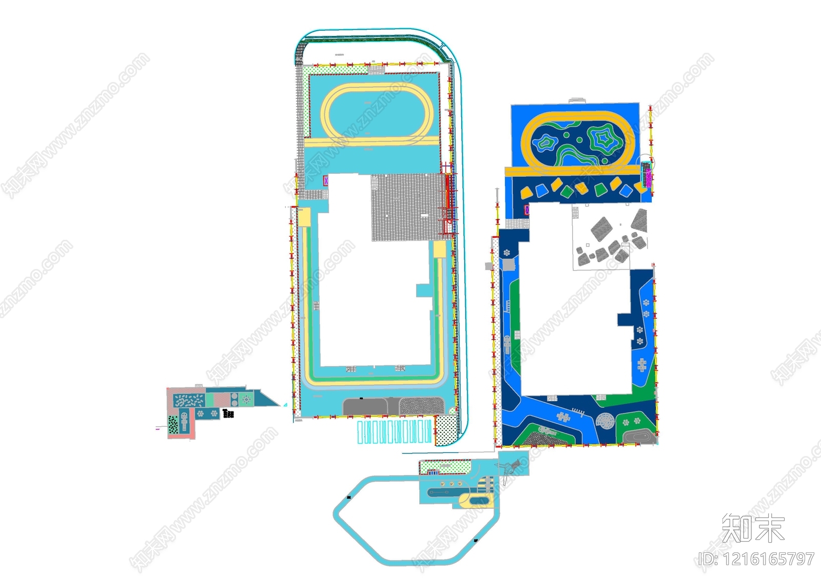现代幼儿园施工图下载【ID:1216165797】
