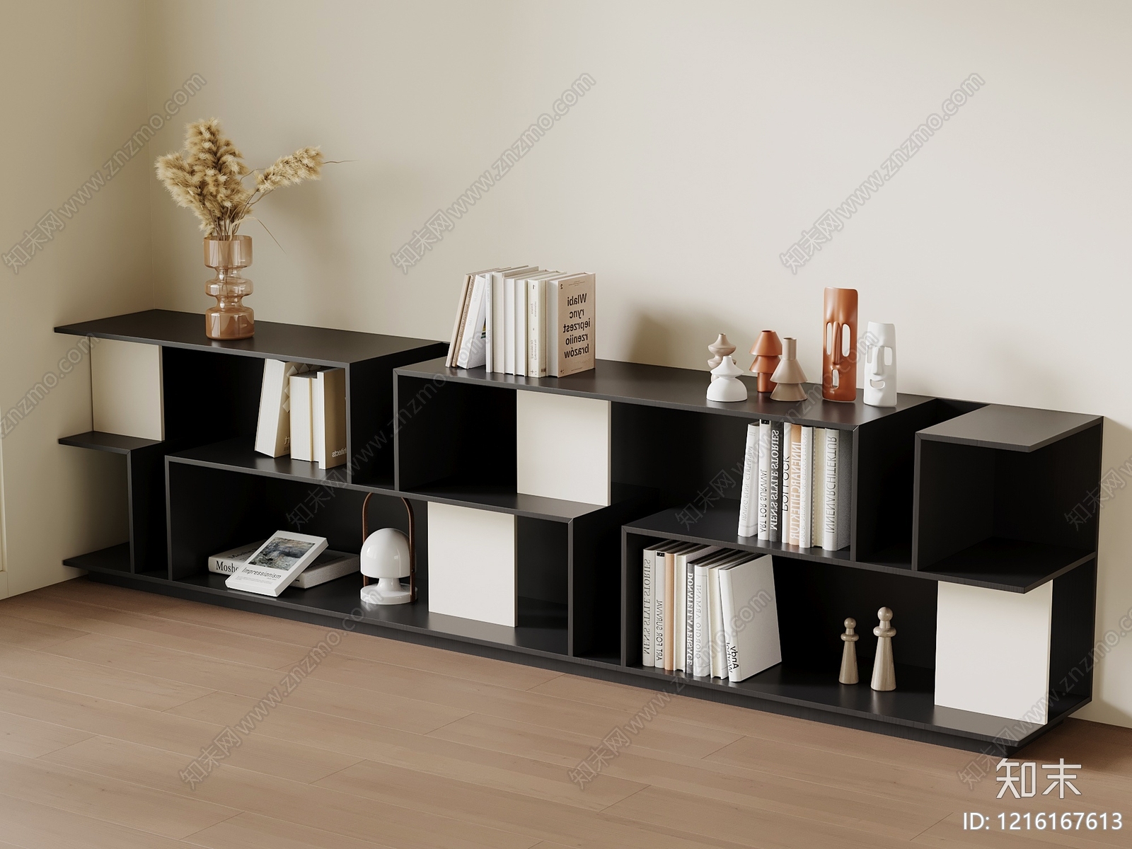 现代简约储物柜3D模型下载【ID:1216167613】