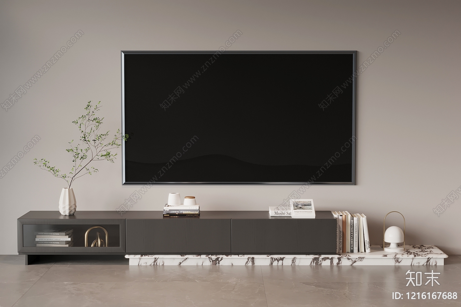 现代简约储物柜3D模型下载【ID:1216167688】