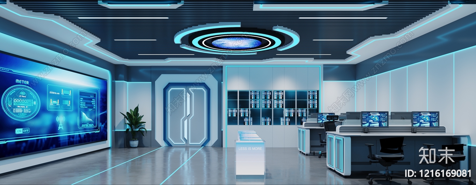 未来科技风指挥中心3D模型下载【ID:1216169081】