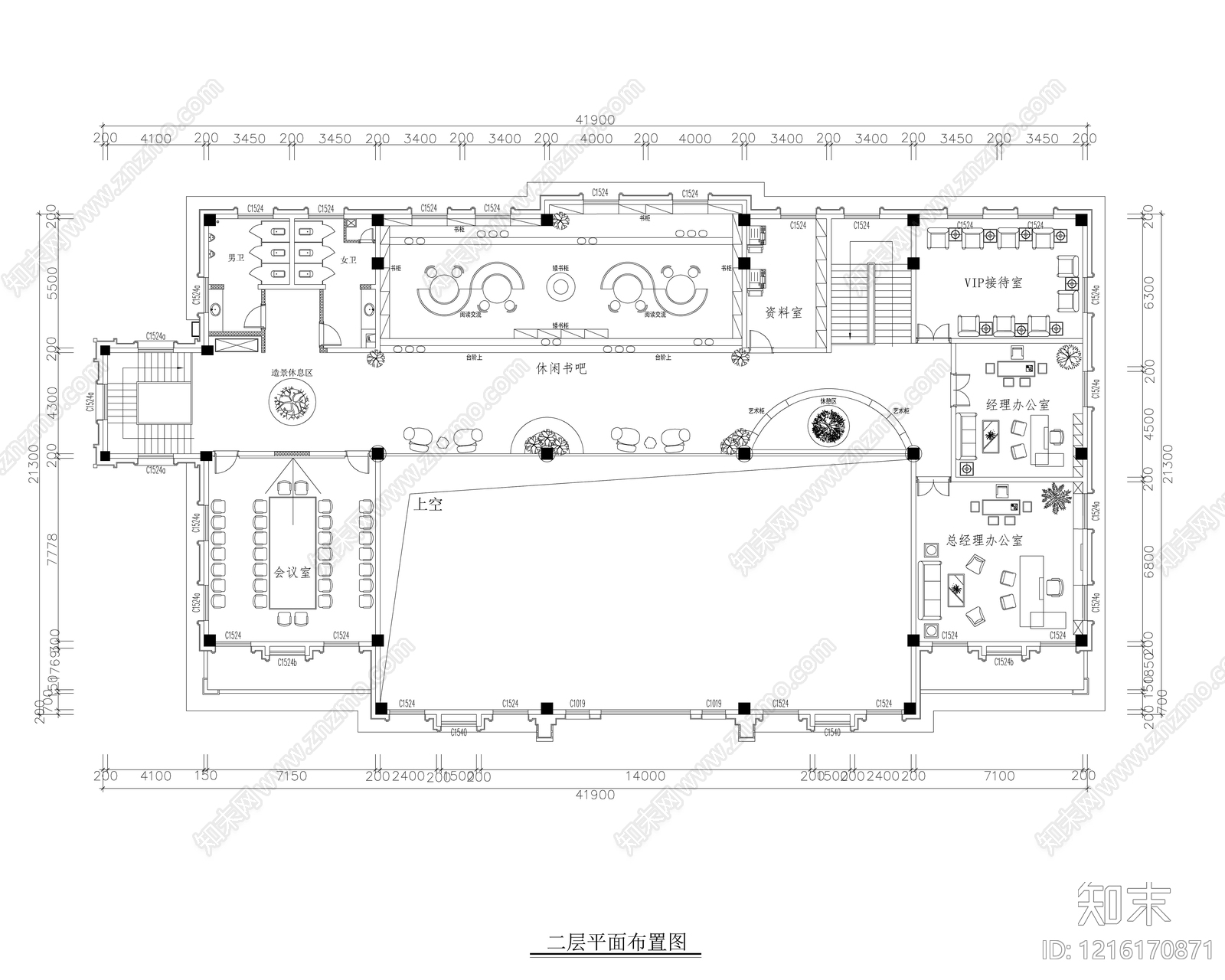 现代售楼处cad施工图下载【ID:1216170871】