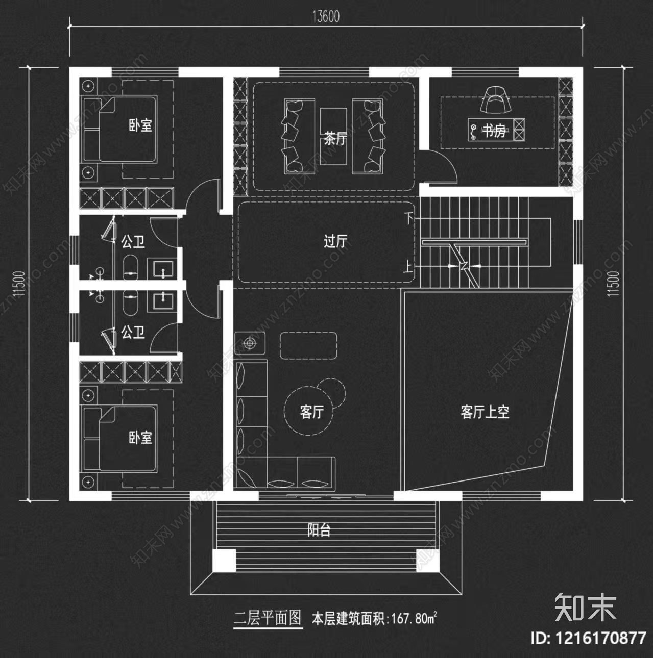 别墅cad施工图下载【ID:1216170877】