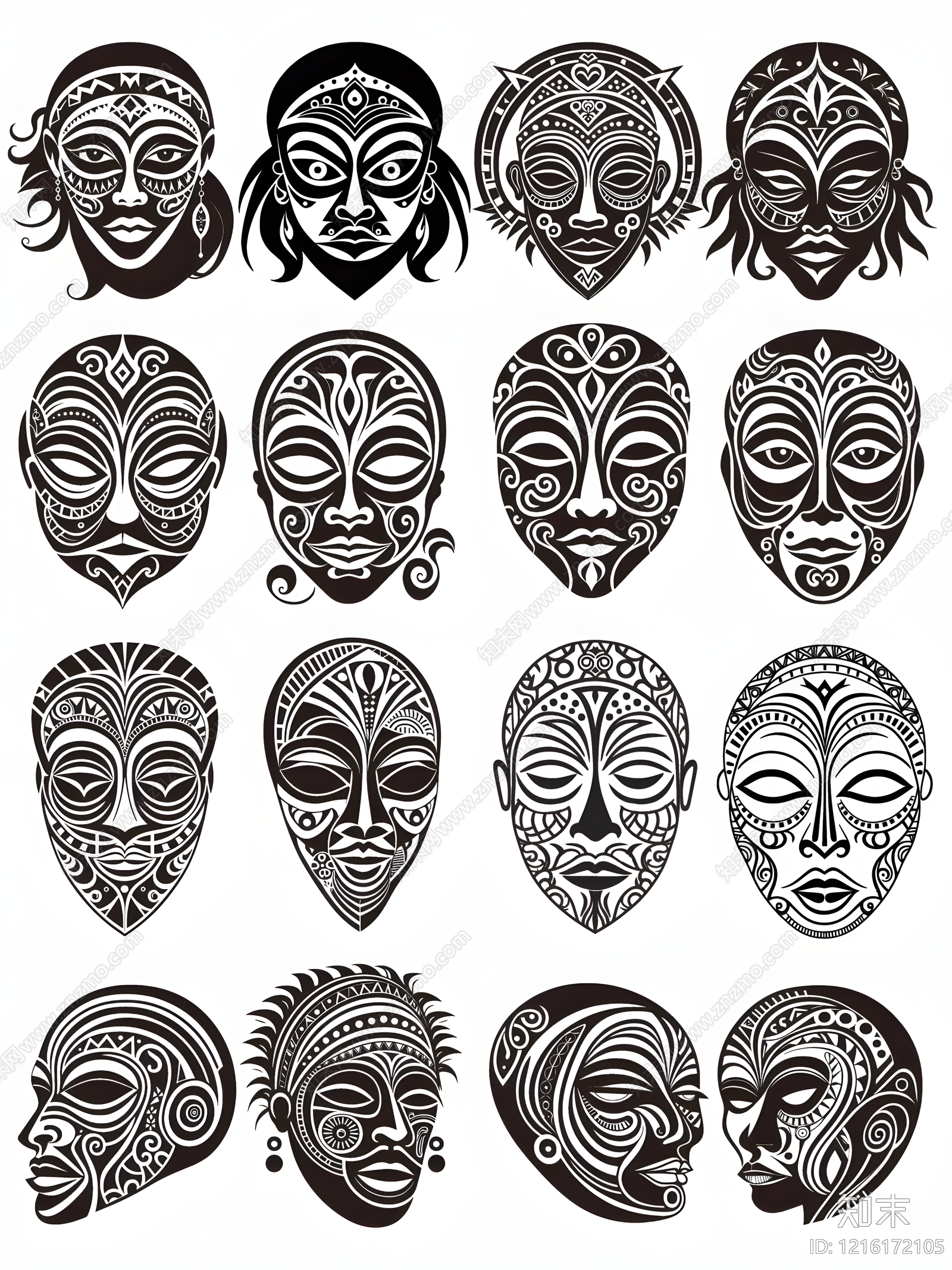 现代剪影图库施工图下载【ID:1216172105】