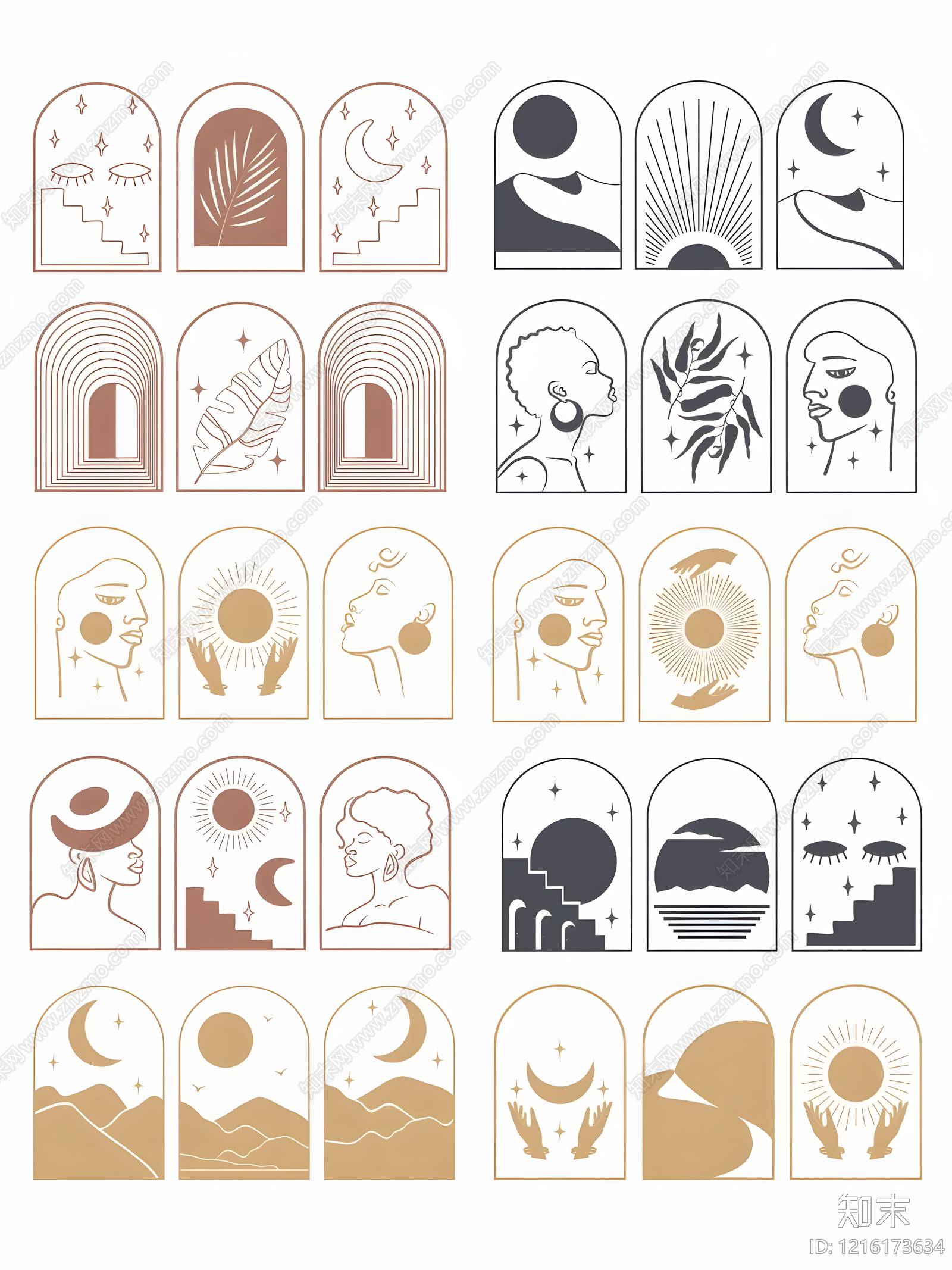 现代挂画施工图下载【ID:1216173634】