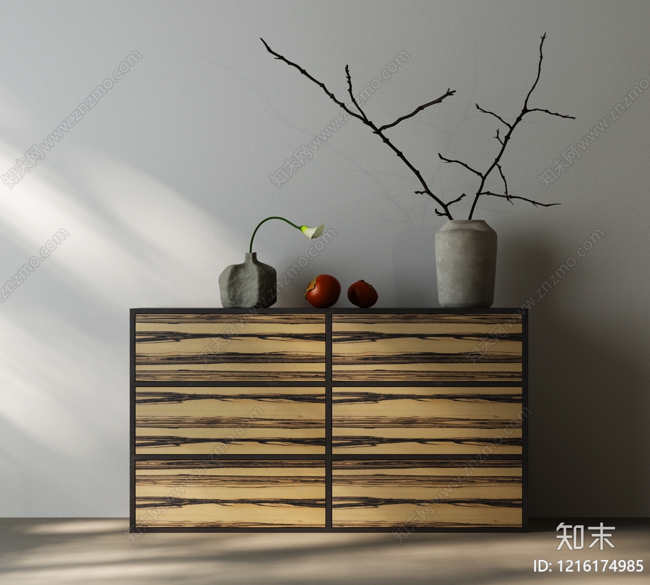 新中式斗柜3D模型下载【ID:1216174985】