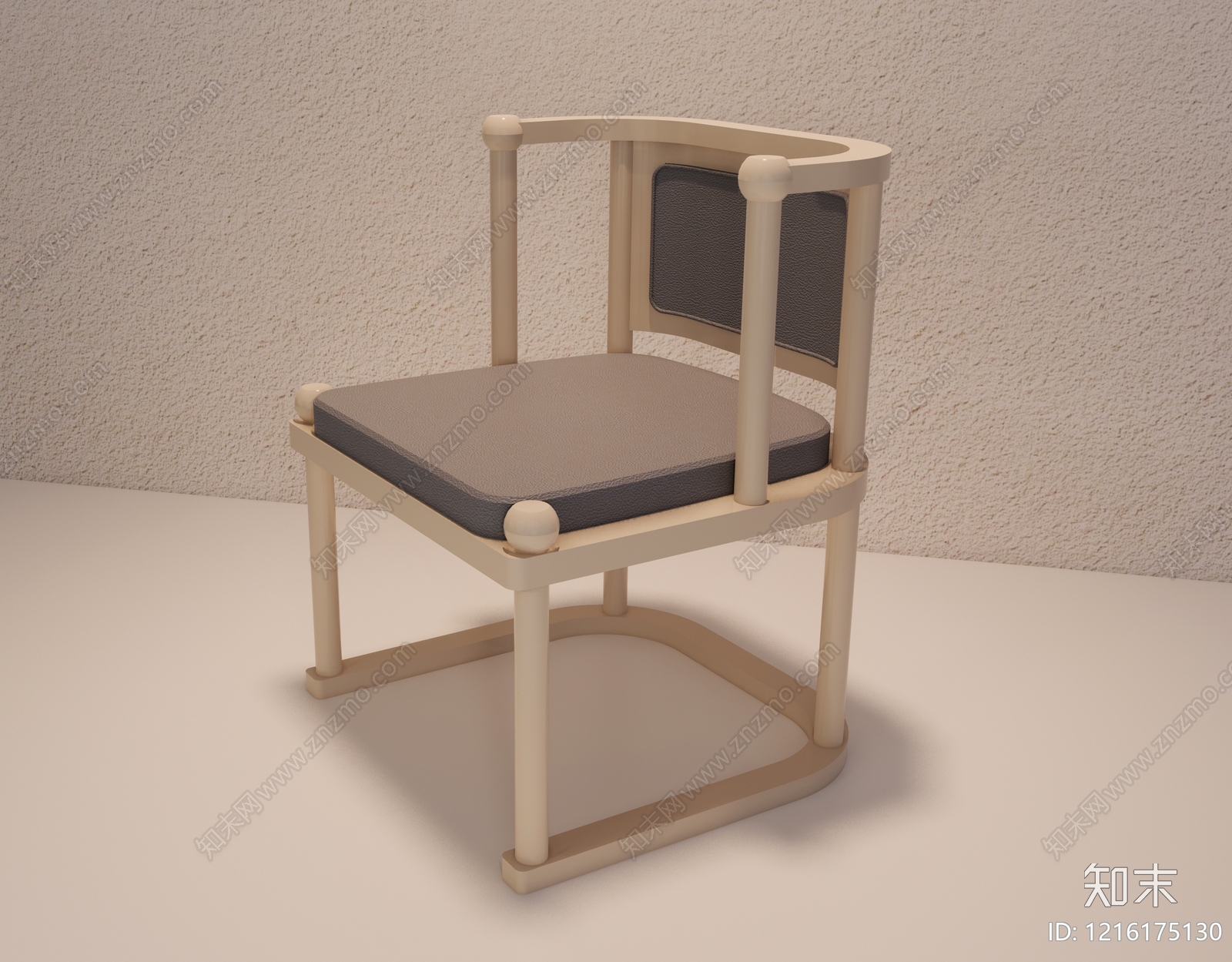 新中式餐椅SU模型下载【ID:1216175130】