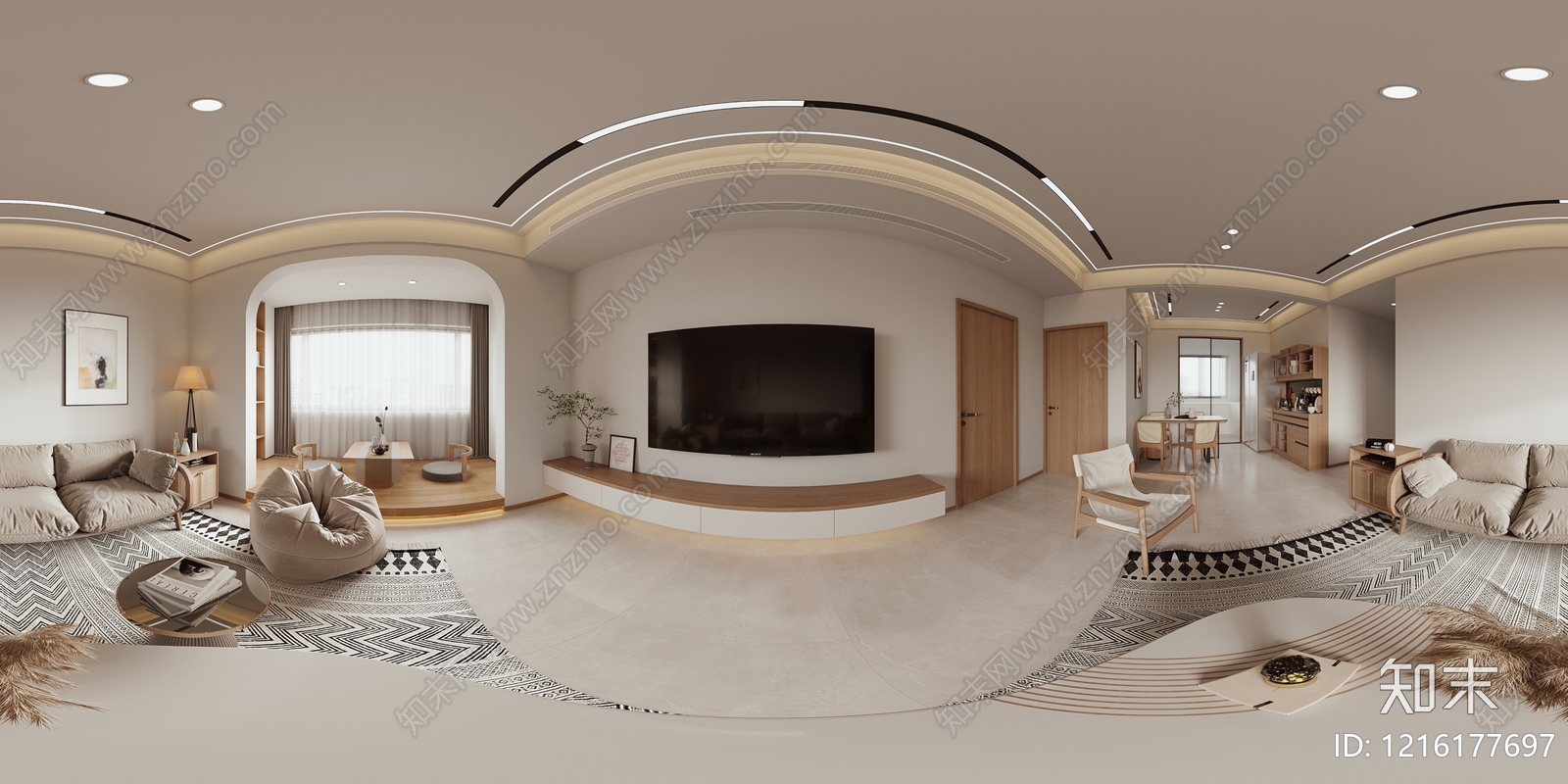 现代室内HDR贴图下载【ID:1216177697】