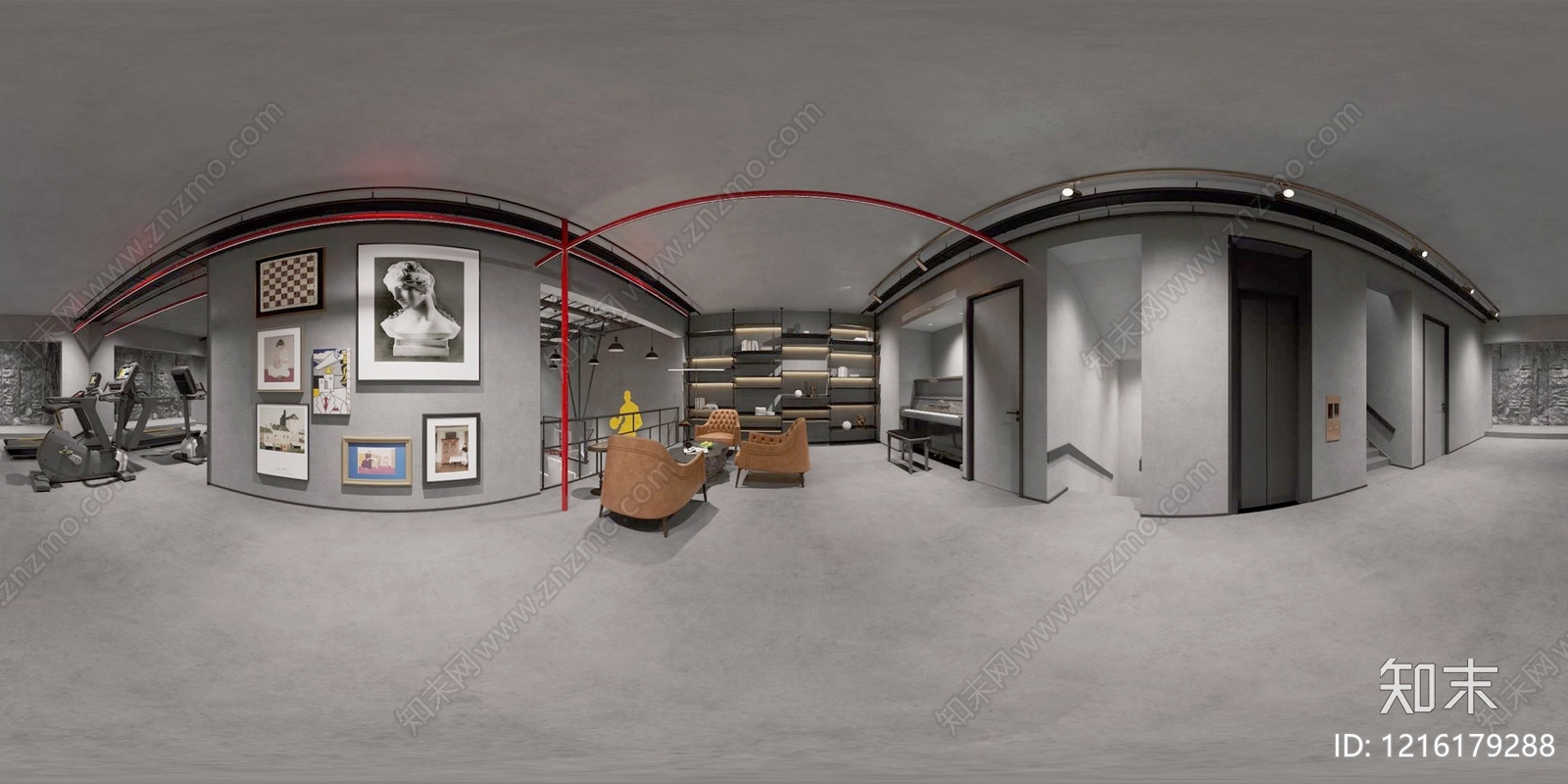 现代室内HDR贴图下载【ID:1216179288】