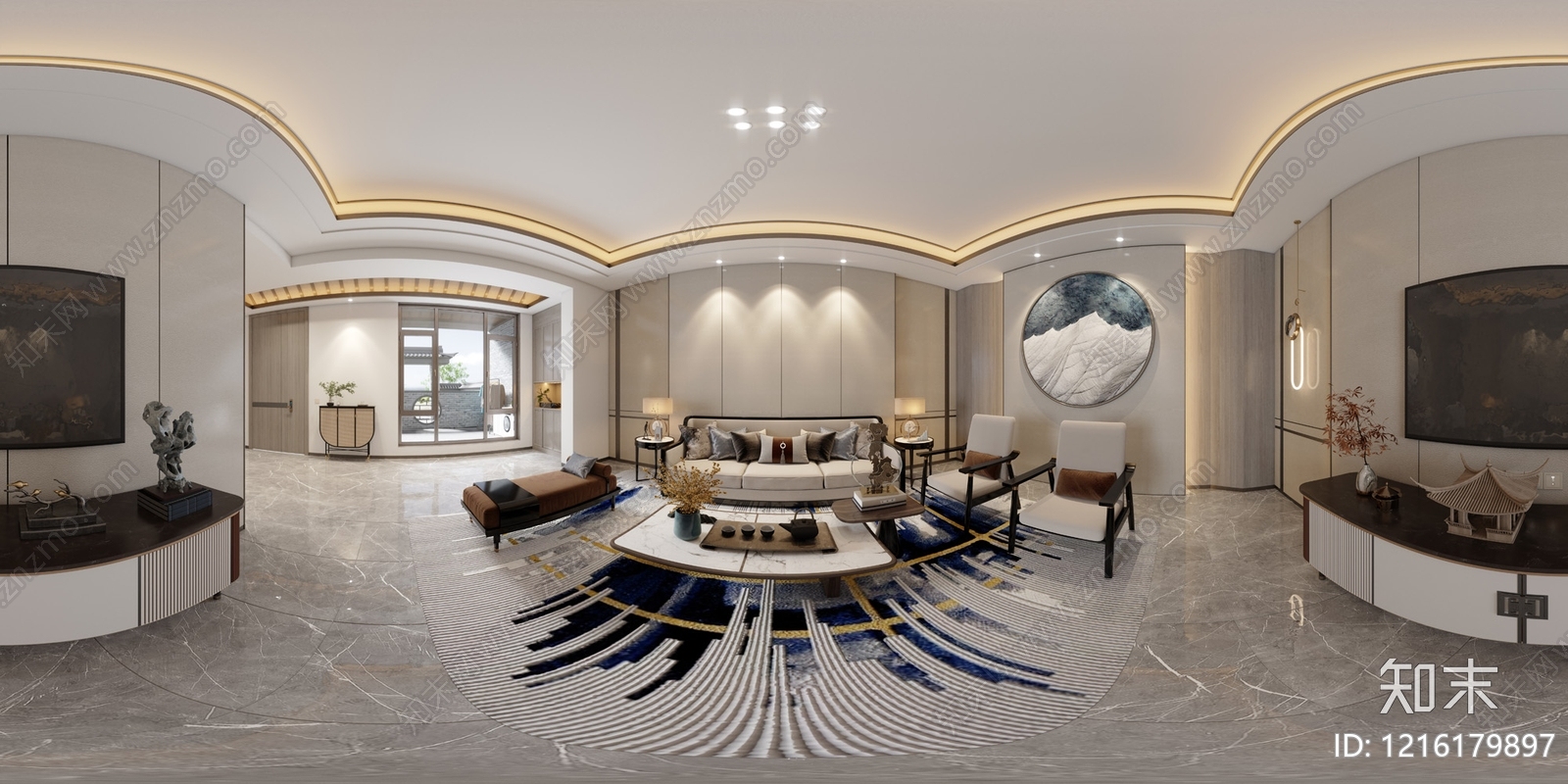 现代室内HDR贴图下载【ID:1216179897】