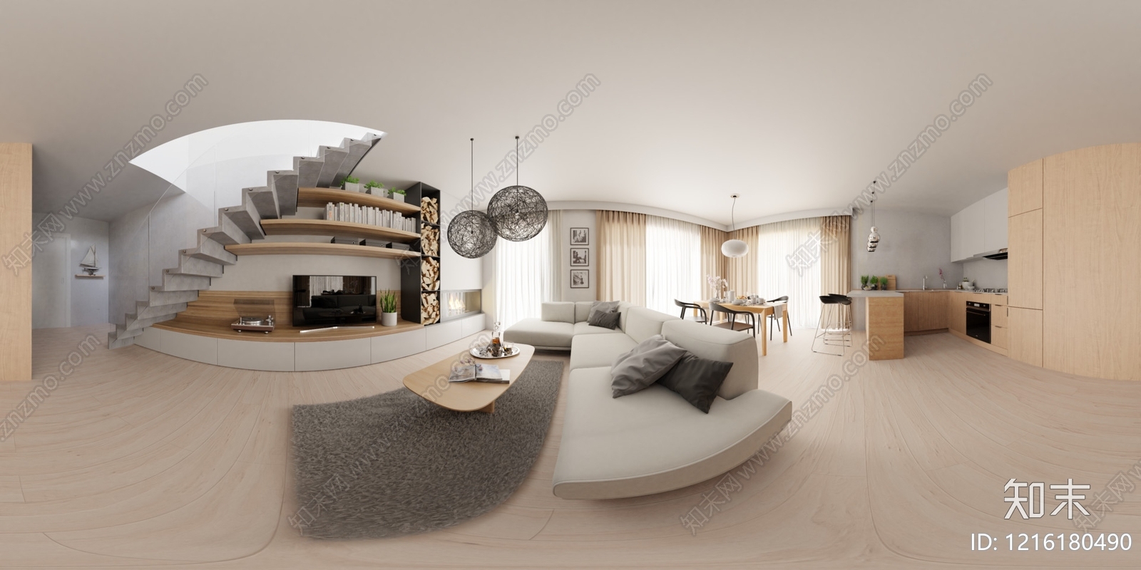 现代室内HDR贴图下载【ID:1216180490】